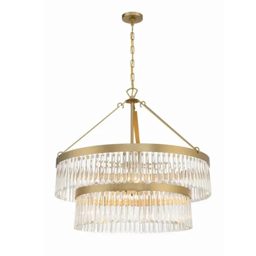 Novara Round Chandelier 32" 2-Tier