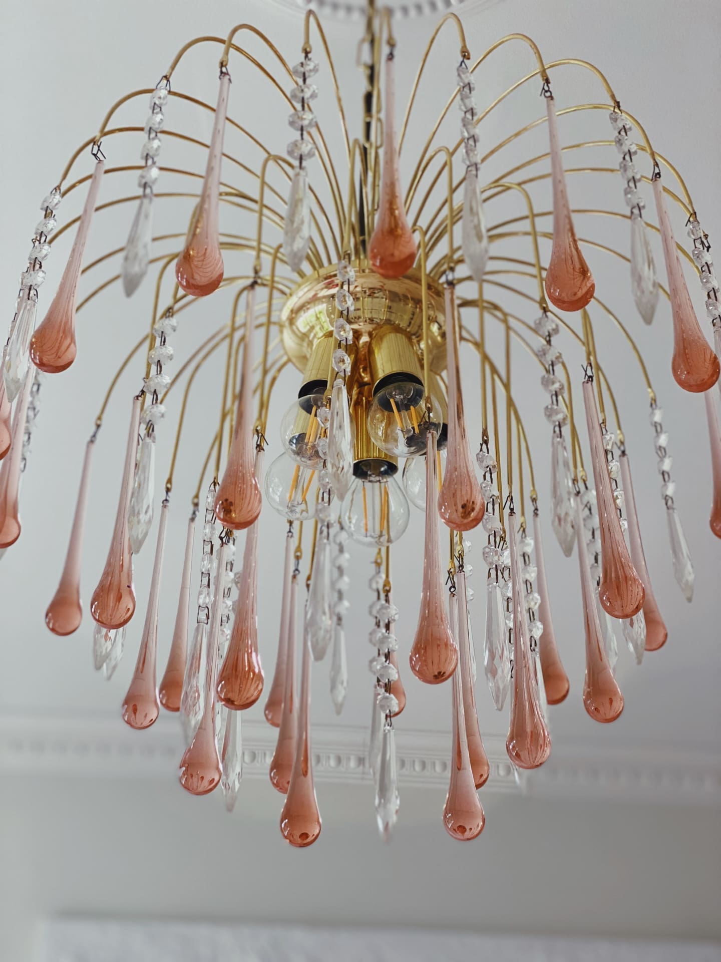 Teardrop Murano Chandelier 17.7" 29.6"
