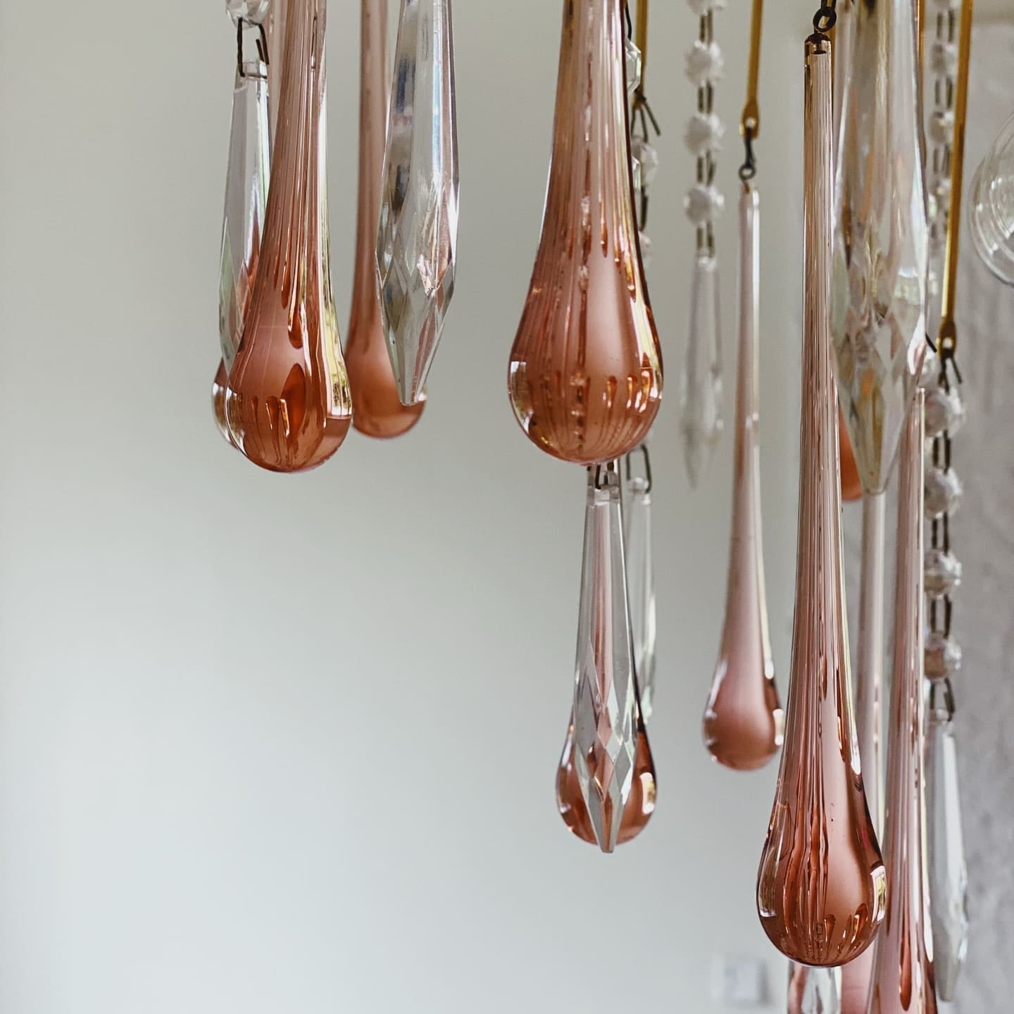 Teardrop Murano Chandelier 17.7" 29.6"