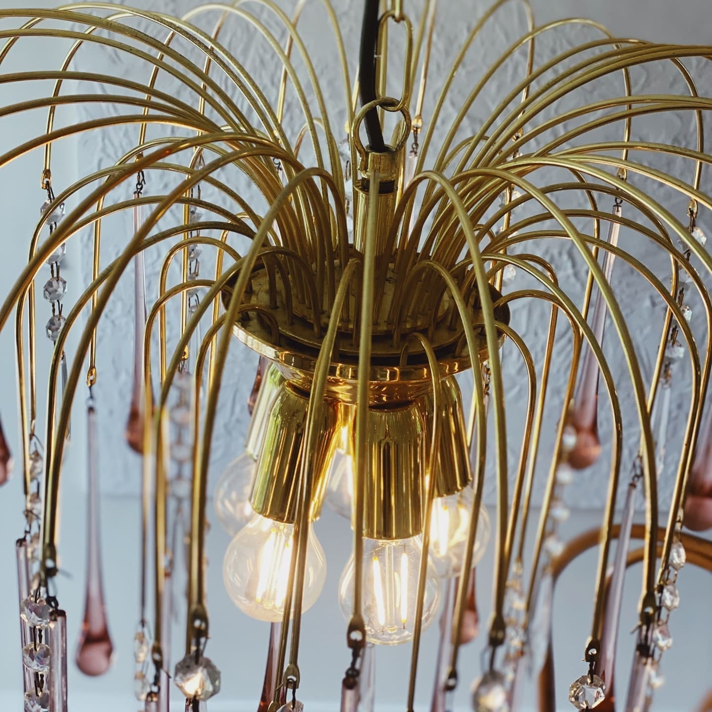 Teardrop Murano Chandelier 17.7" 29.6"