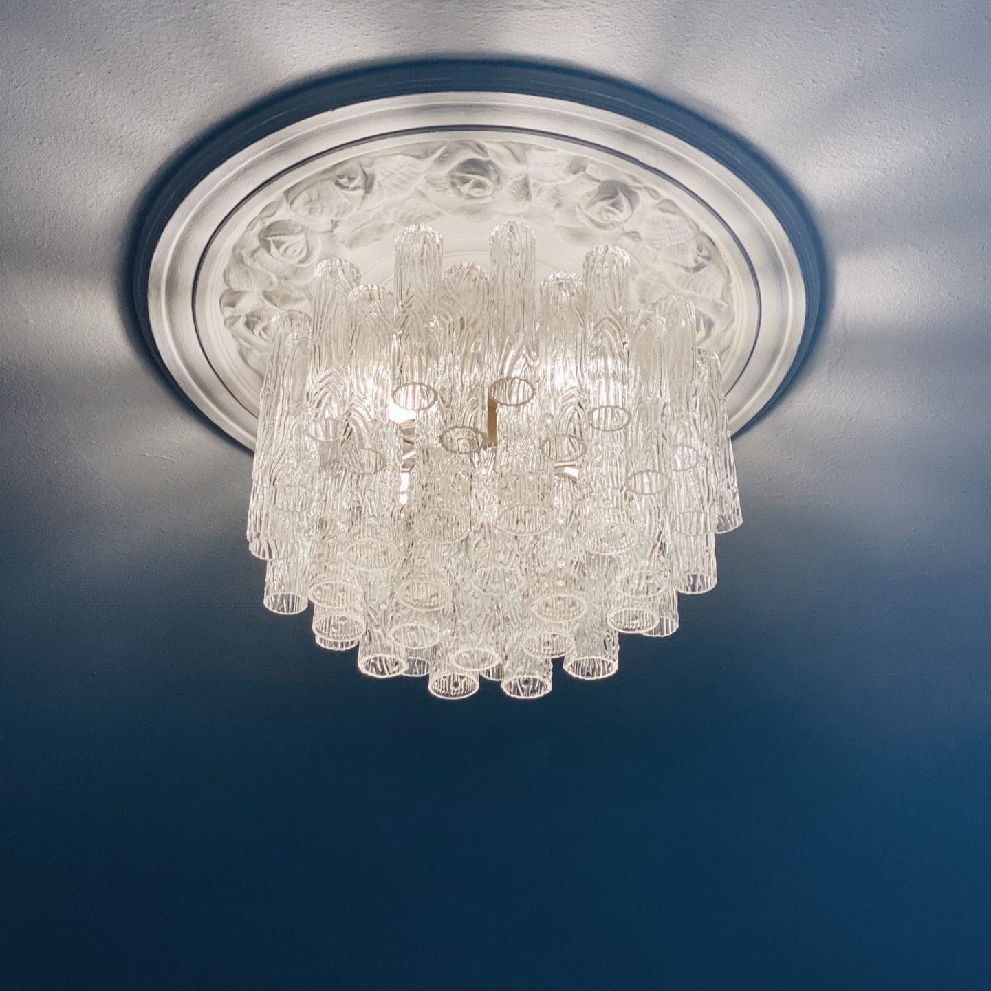Tronchi Vintage Murano Glass Flushmount 21.7"