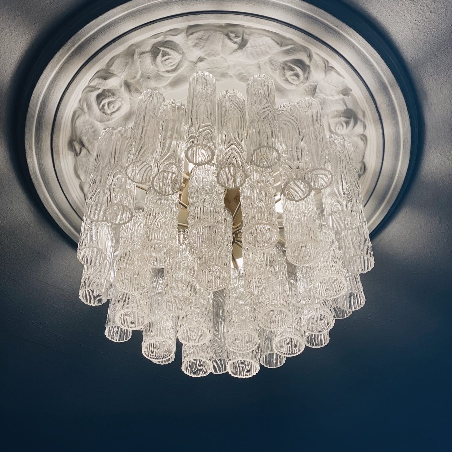 Tronchi Vintage Murano Glass Flushmount 21.7"