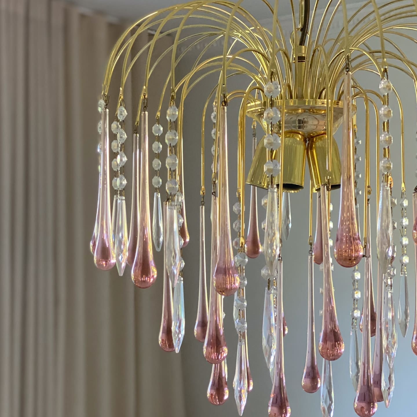 Teardrop Murano Chandelier 17.7" 29.6"