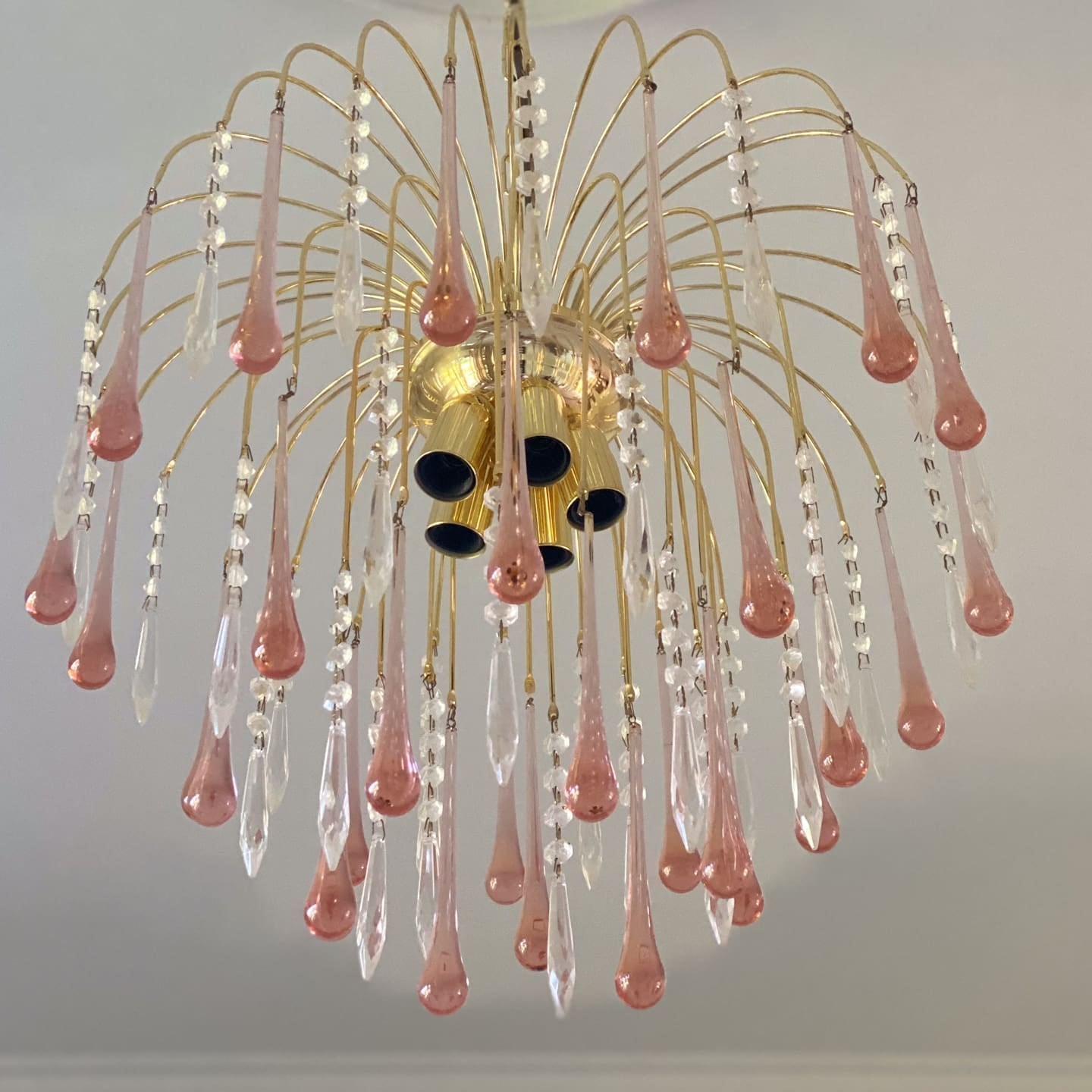 Teardrop Murano Chandelier 17.7" 29.6"
