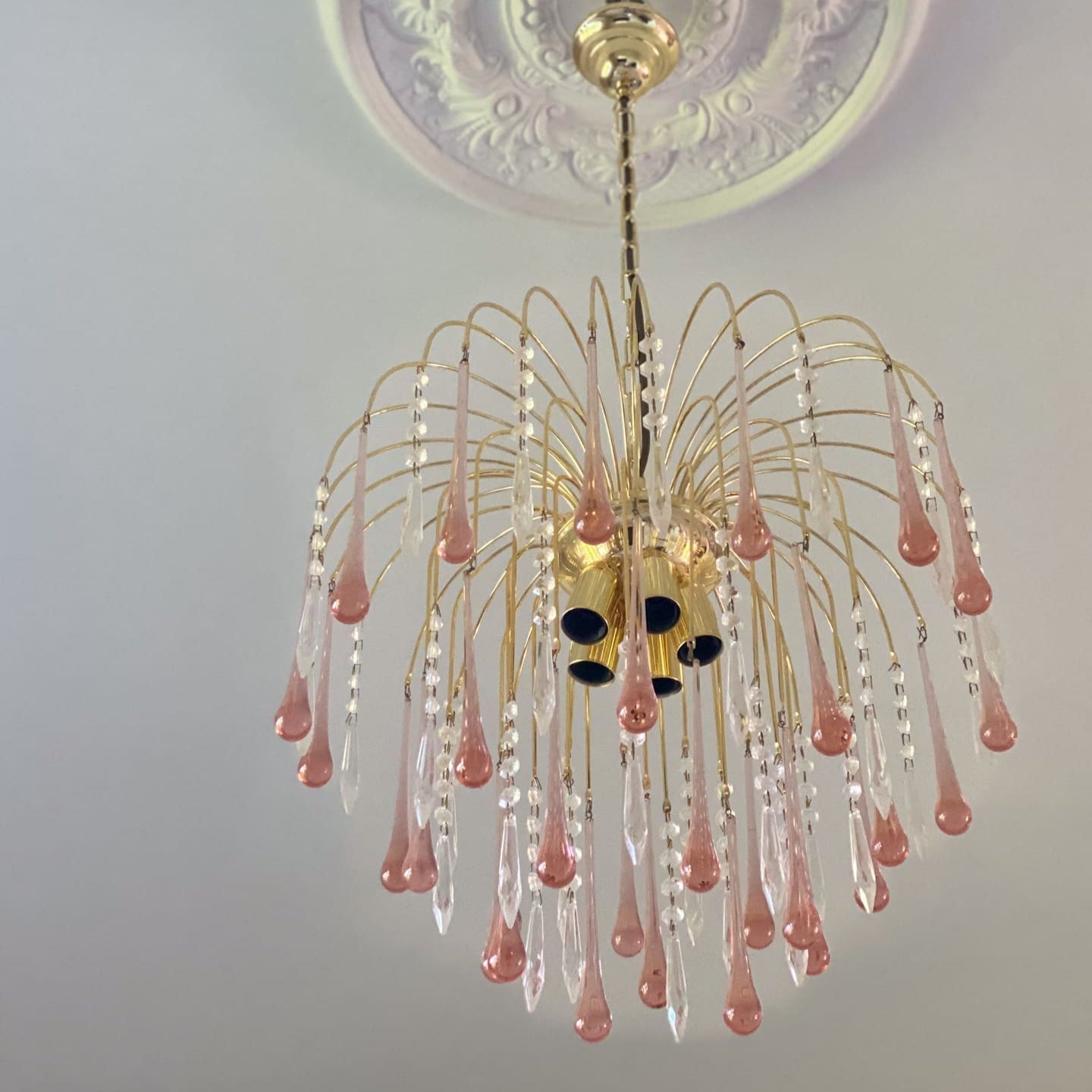 Teardrop Murano Chandelier 17.7" 29.6"