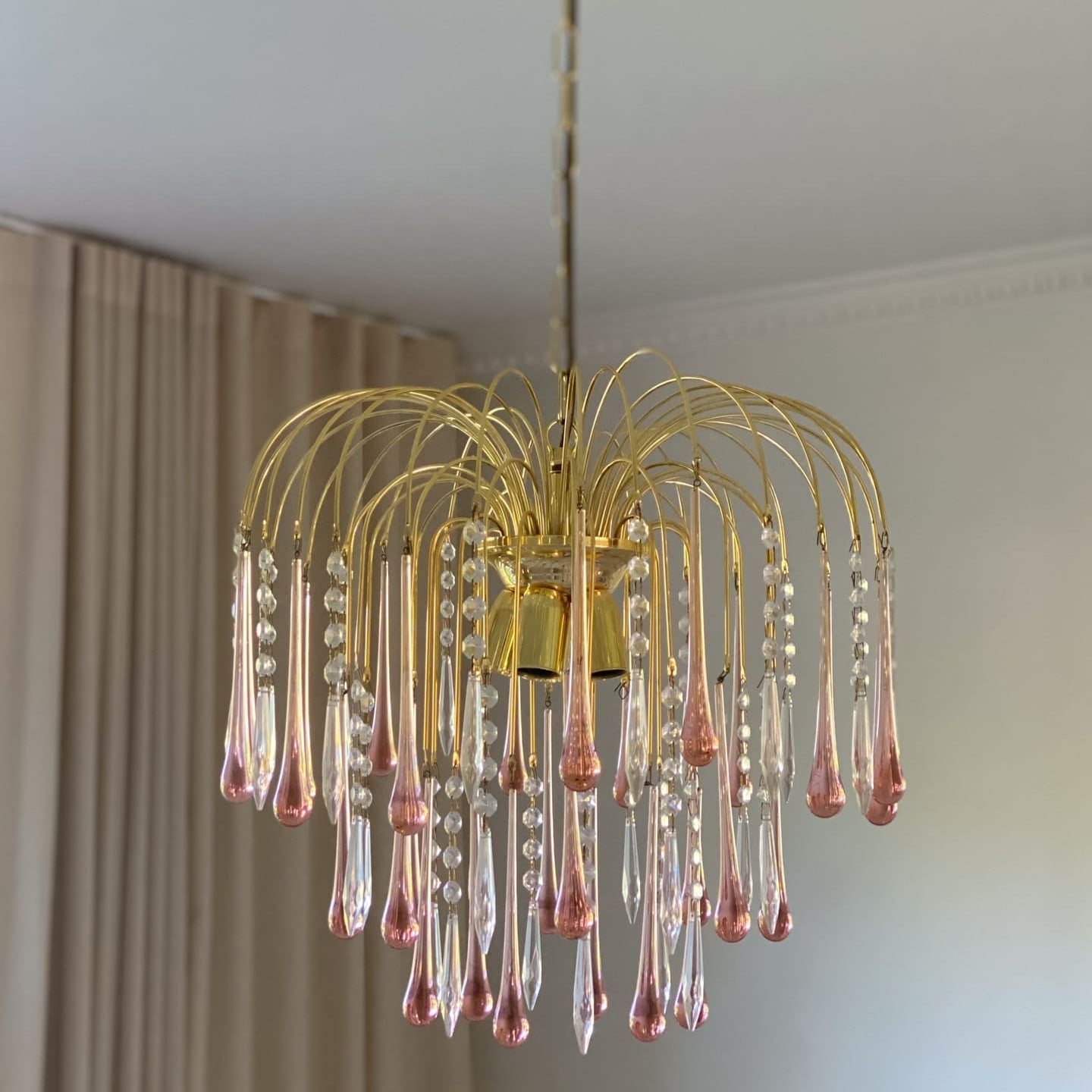 Teardrop Murano Chandelier 17.7" 29.6"