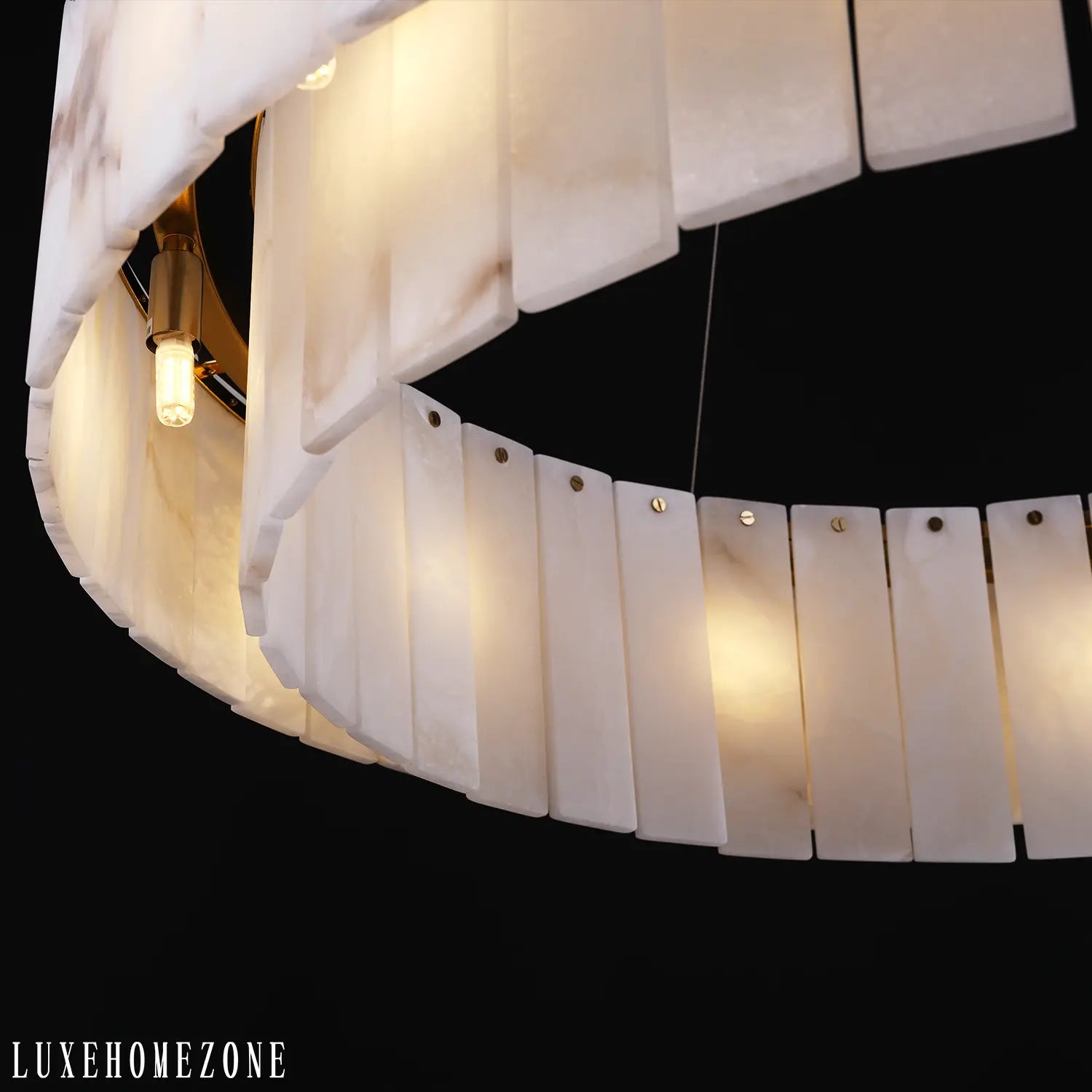 Celine Alabaster Round Chandelier 31" Fast Shipping