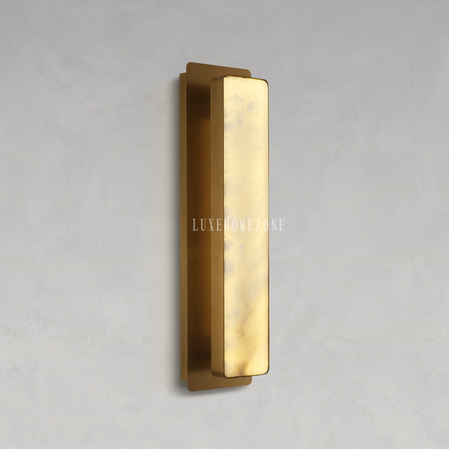 Melange Alabaster Rectangle Wall Sconces 20"