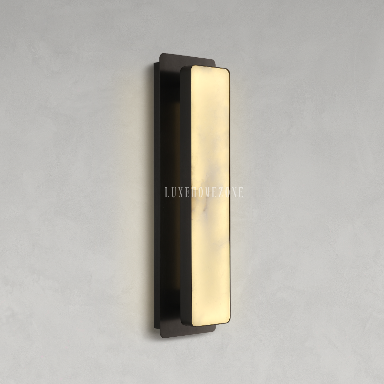 Melange Alabaster Rectangle Wall Sconces 20"