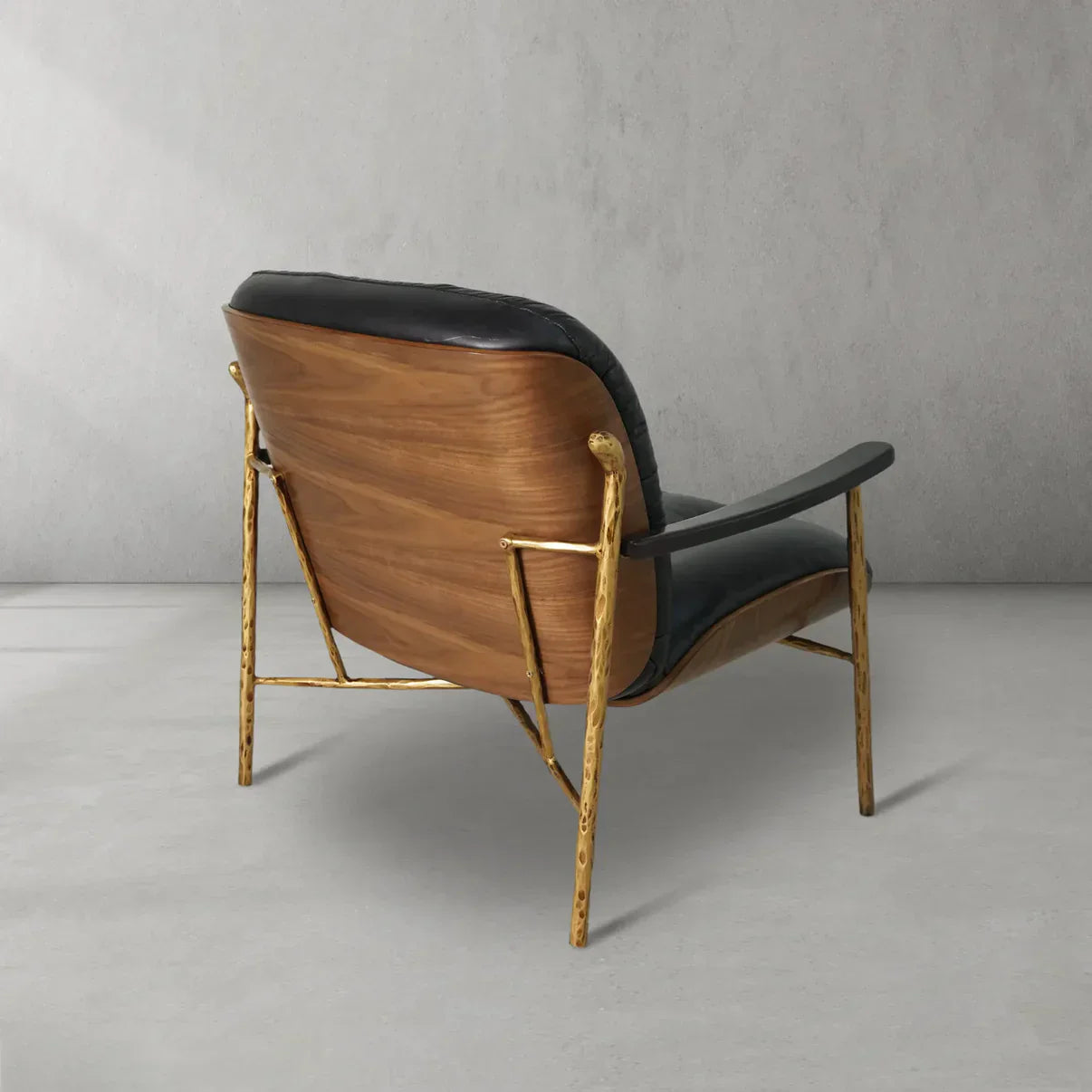 Thaddeus Black Leather Accent Chairs