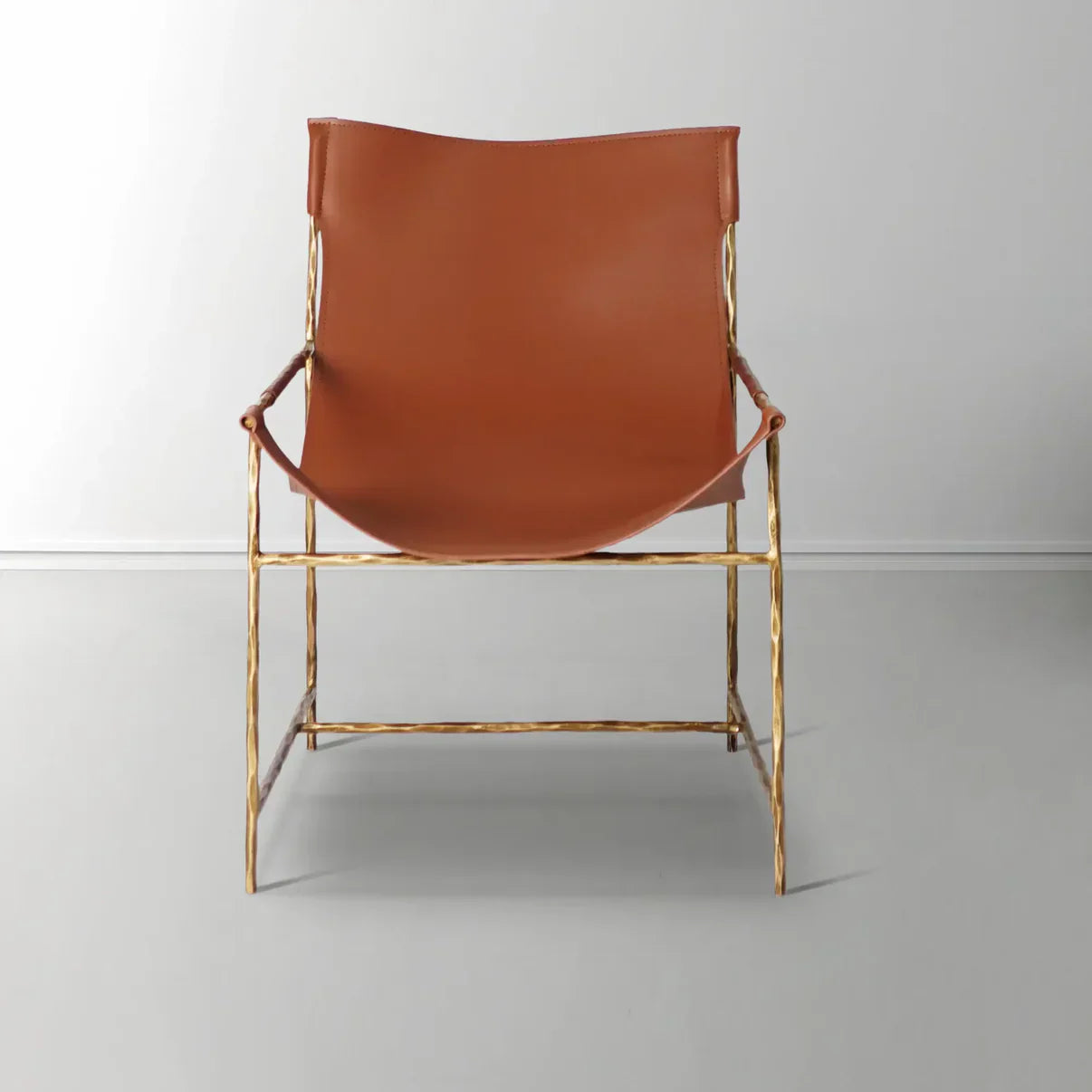 Thaddeus Brown Leather Lounge Chair