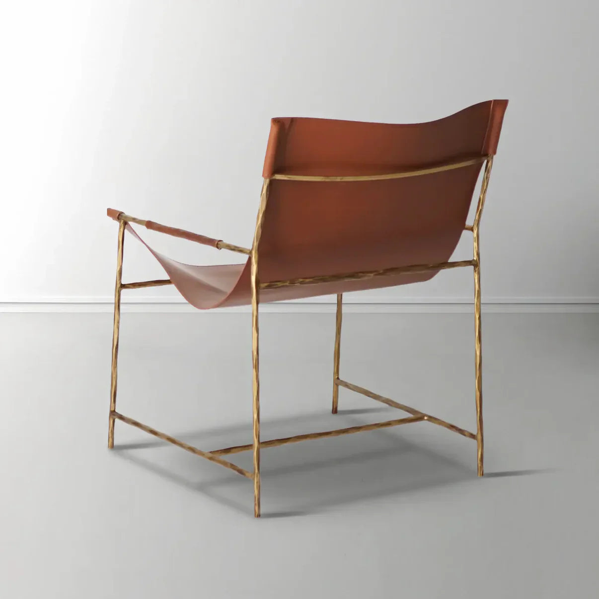Thaddeus Brown Leather Lounge Chair