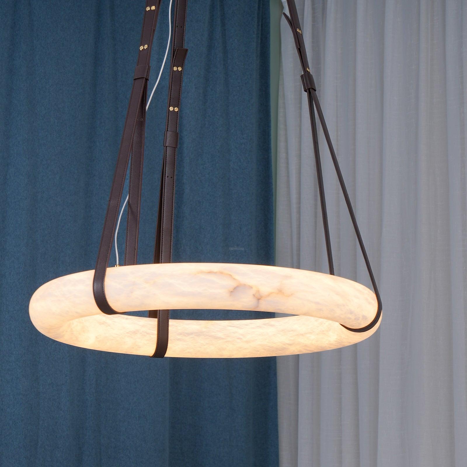 Oslo Alabaster Pendant Light Style B - Alabaster, Alabaster Chandelier-1-Luxehomezone