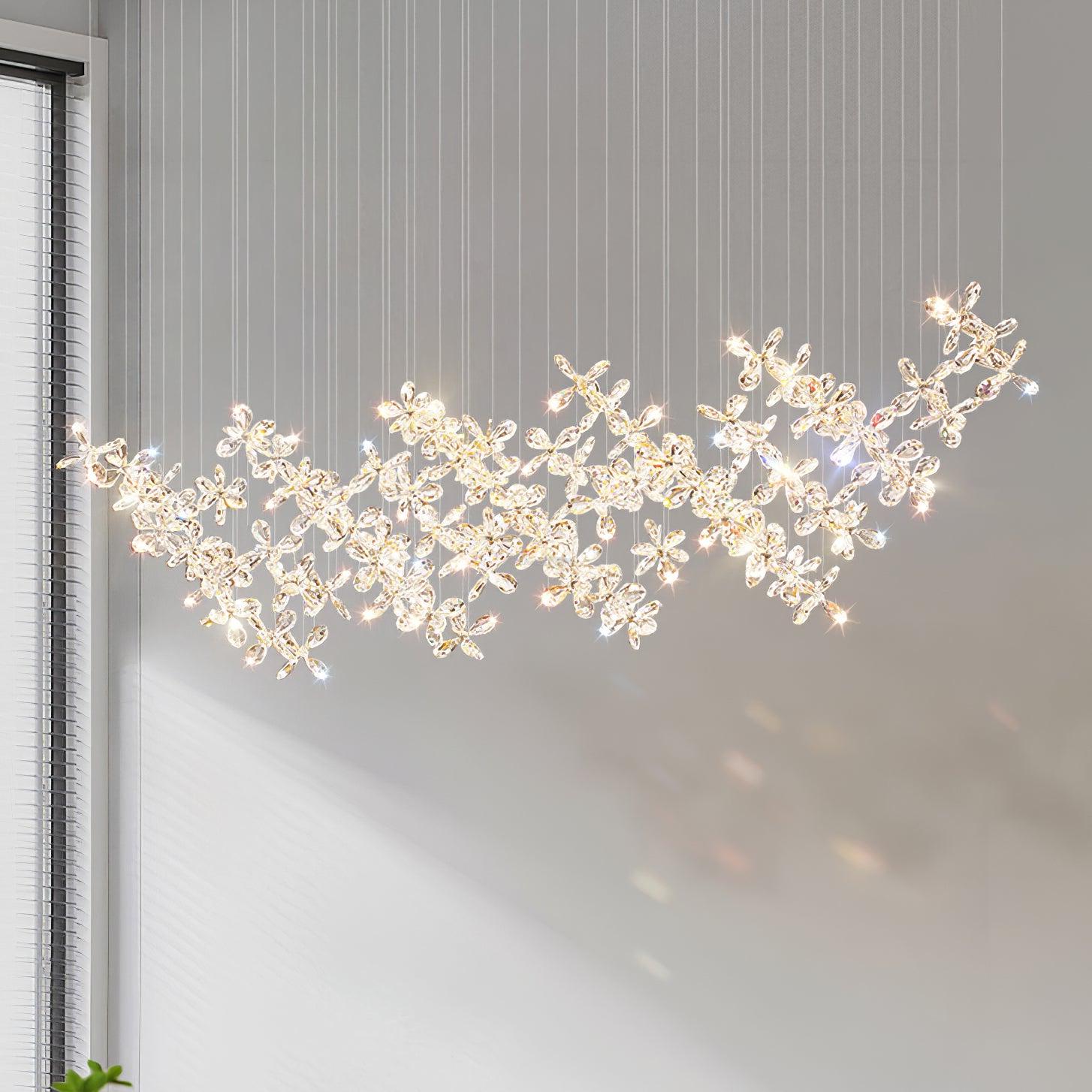 Floating Butterfly Chandelier L 47.2″ - Luxehomezone