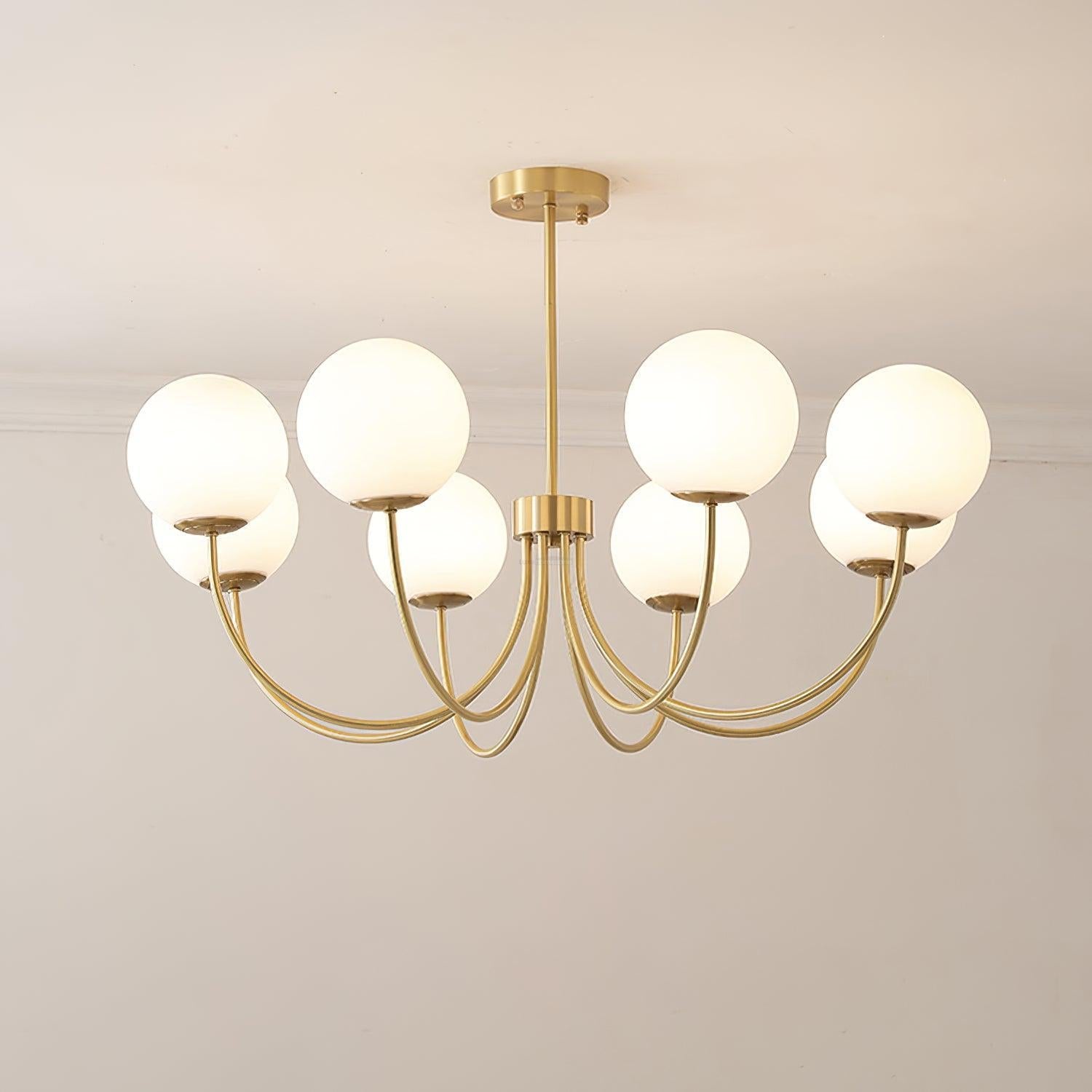 Orillia Chandelier with 6/8 heads - Bend, Marshmallow Chandelier-1-Luxehomezone