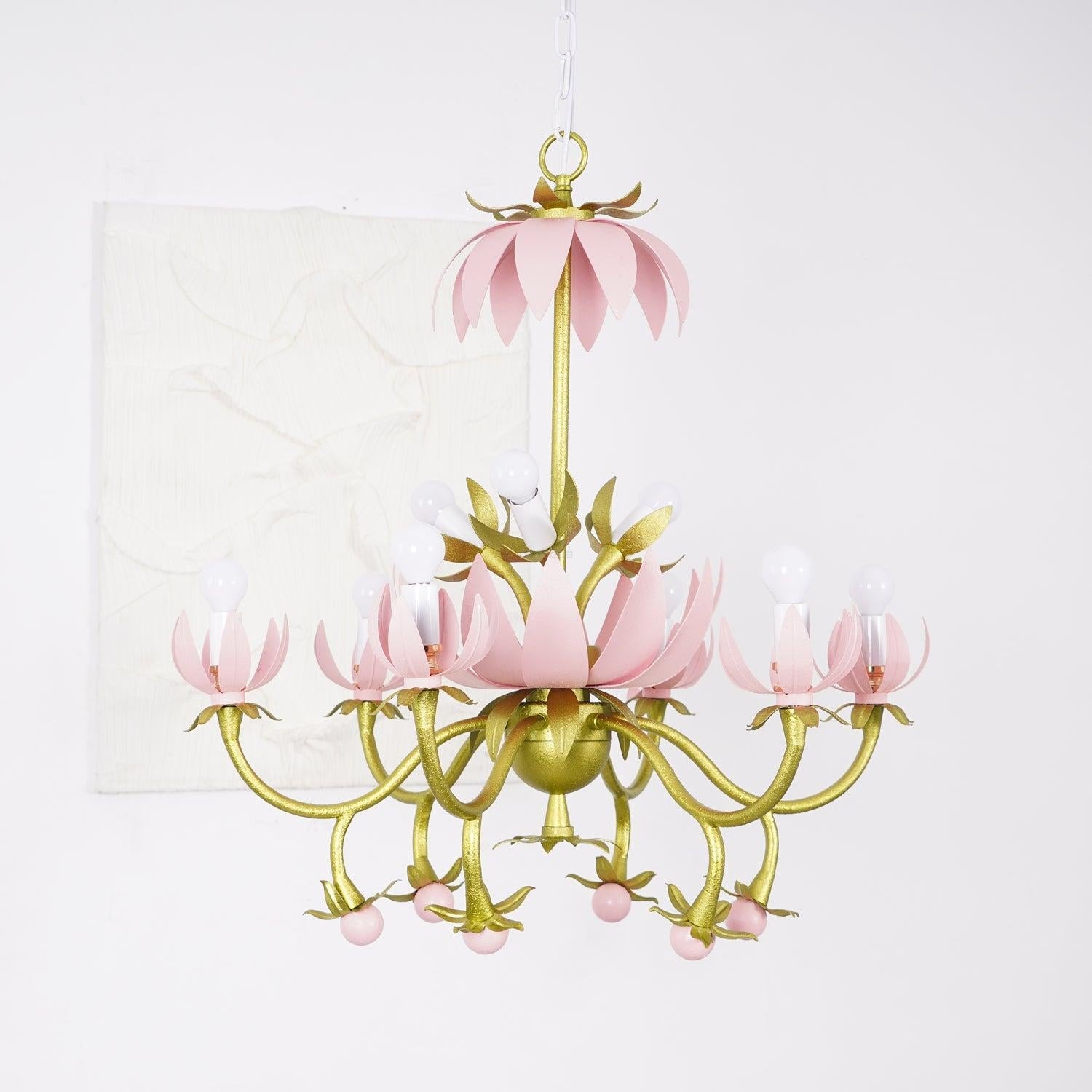 Mardi Gras Blossom Chandelier  Φ 25.6″ - -1-Luxehomezone