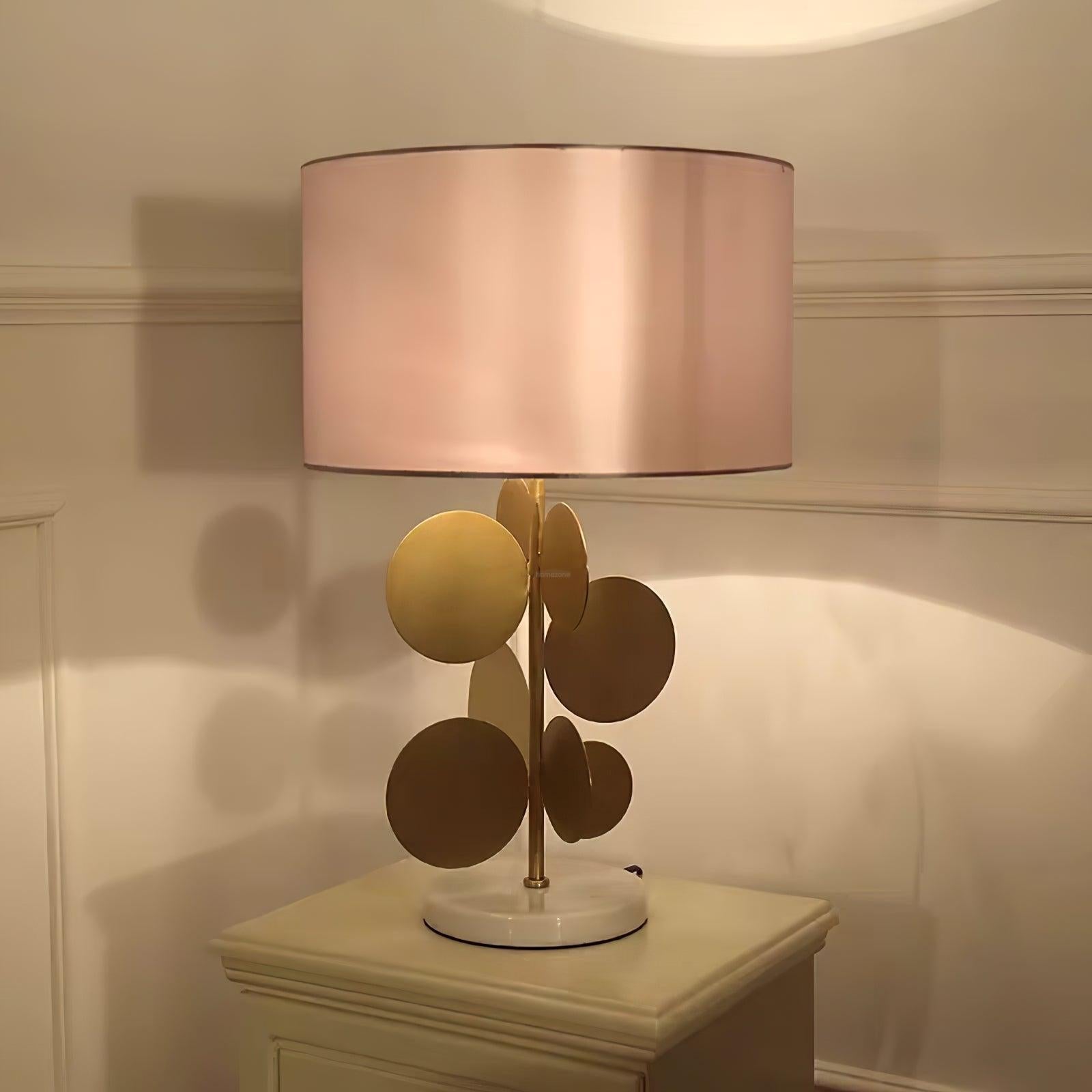 Mark Mcdowell Table Lamp ∅ 15″ - Fabric-1-Luxehomezone