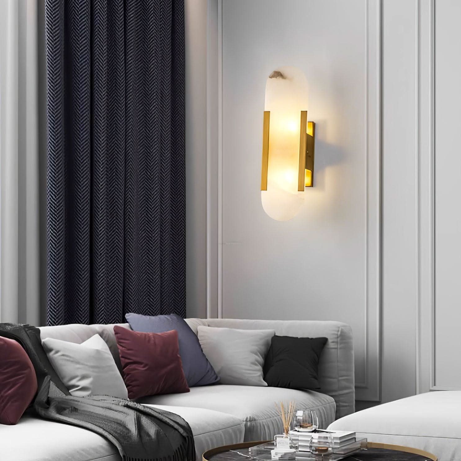 Melange Alabaster Wall Lamp - Luxehomezone