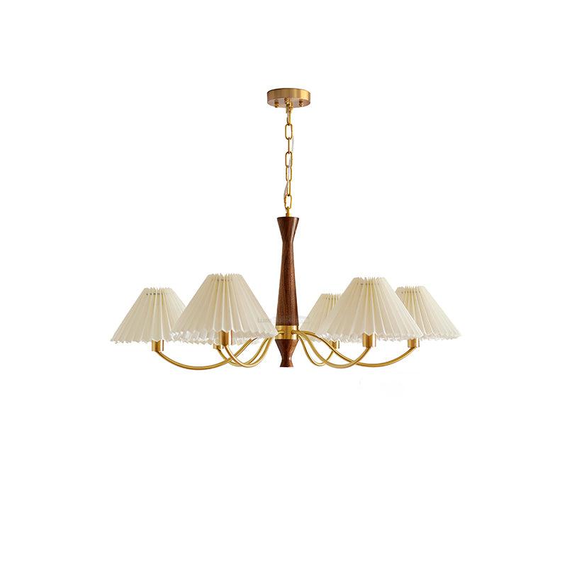 Pleated Chandelier with 3/6/8 heads - Variety-1-Luxehomezone