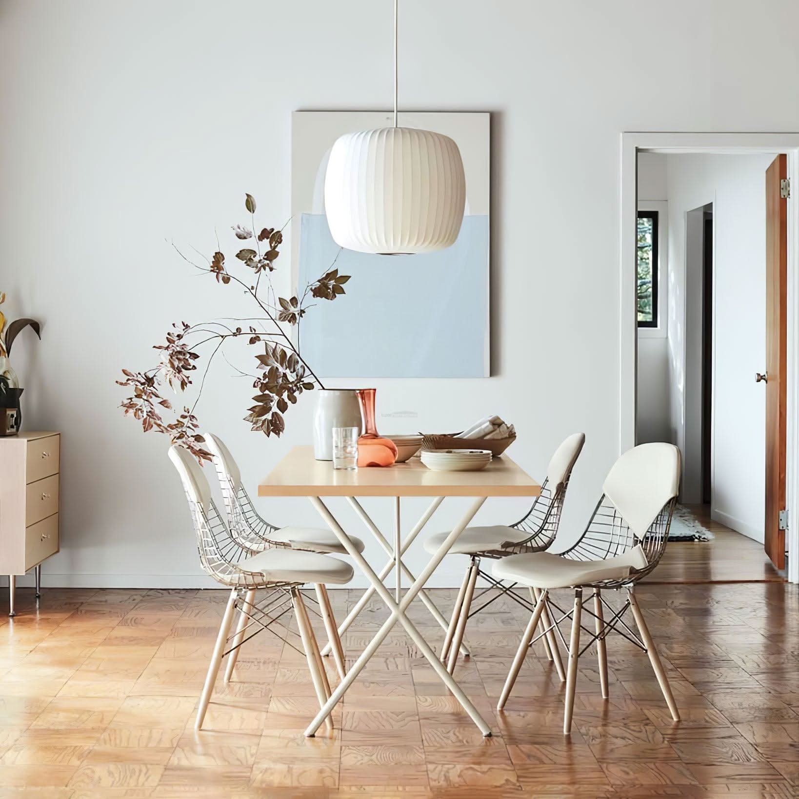 Bubble Pendant Light with Artificial Silk Lampshade - Luxehomezone