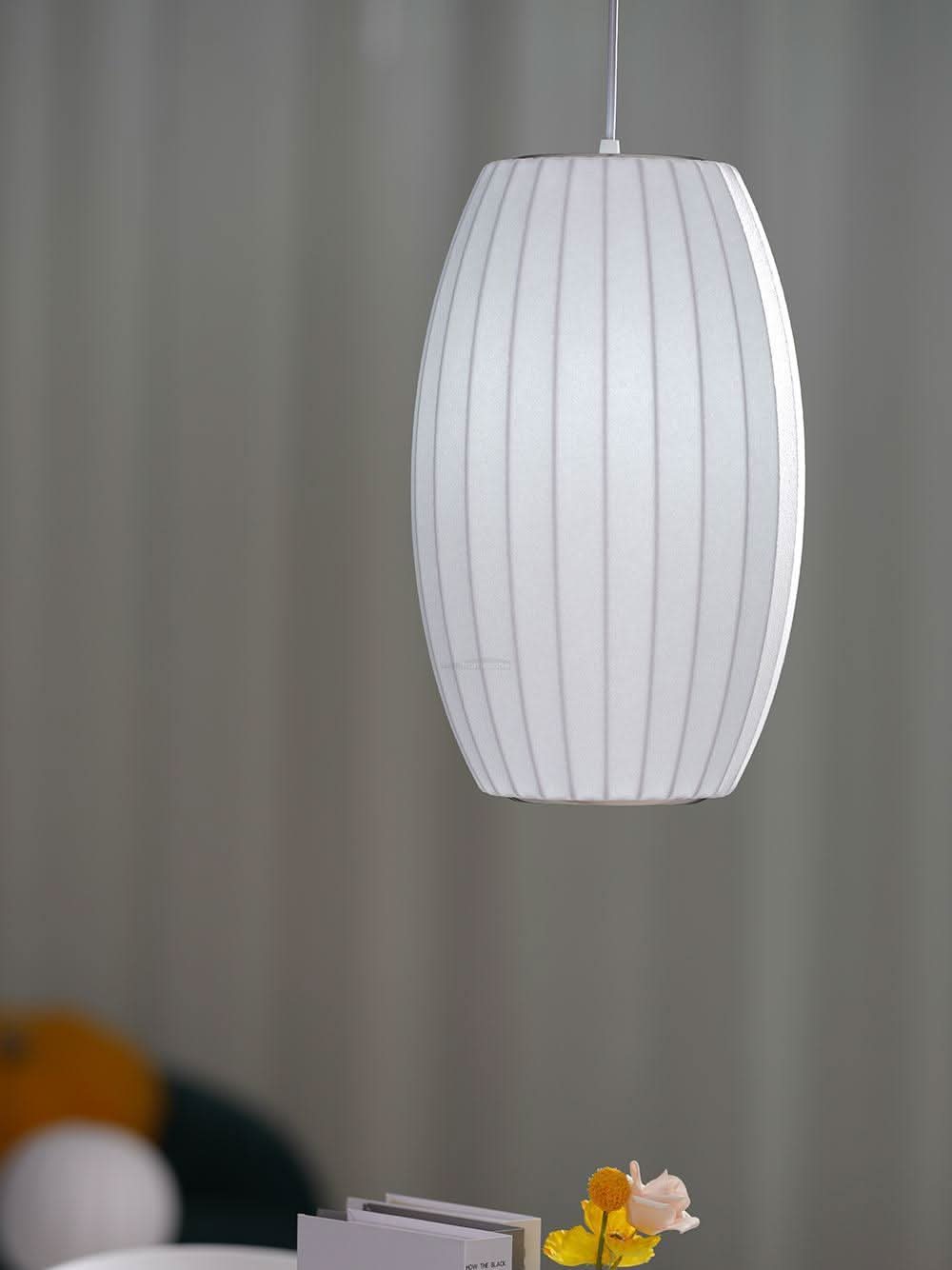 Bubble Pendant Light with Artificial Silk Lampshade - Luxehomezone