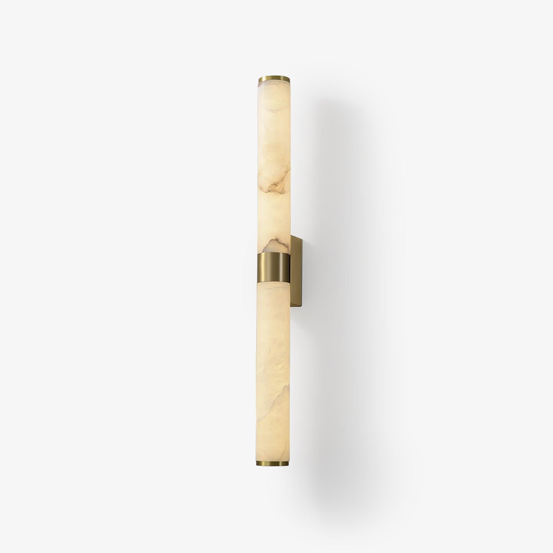 Line Alabaster Wall Sconce - Alabaster, Alabaster Wall Lamp-1-Luxehomezone