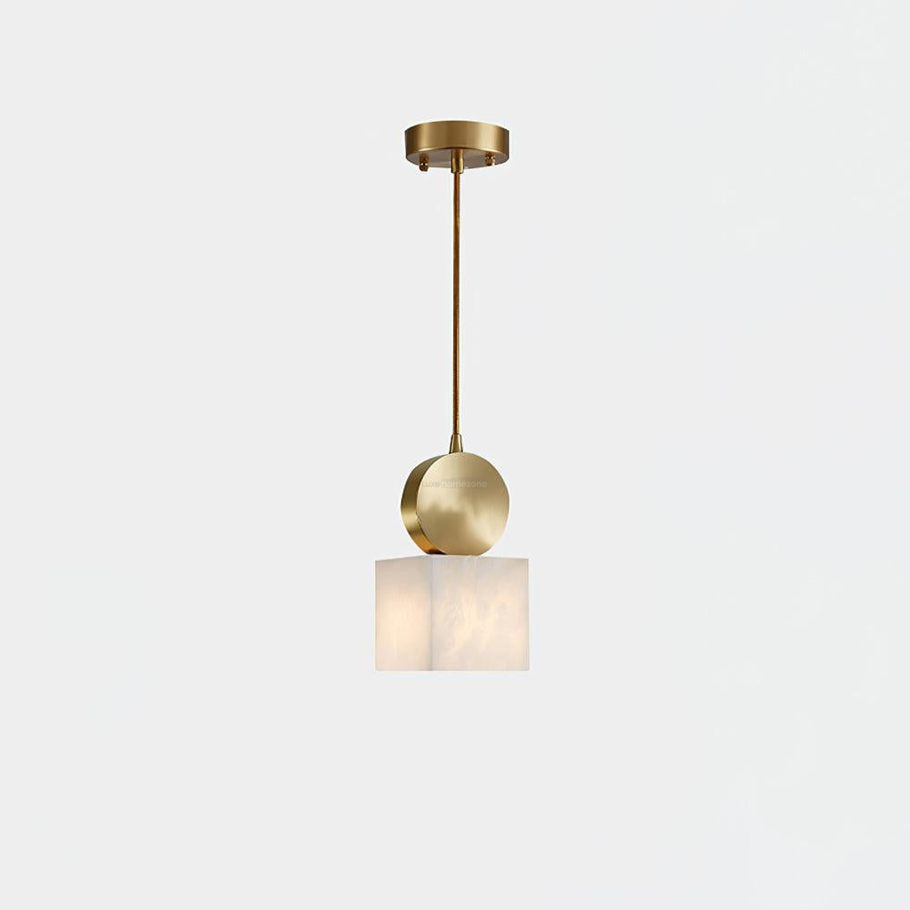 Etruscan Alabaster Marble Pendant Light - Alabaster, Alabaster Pendant-1-Luxehomezone