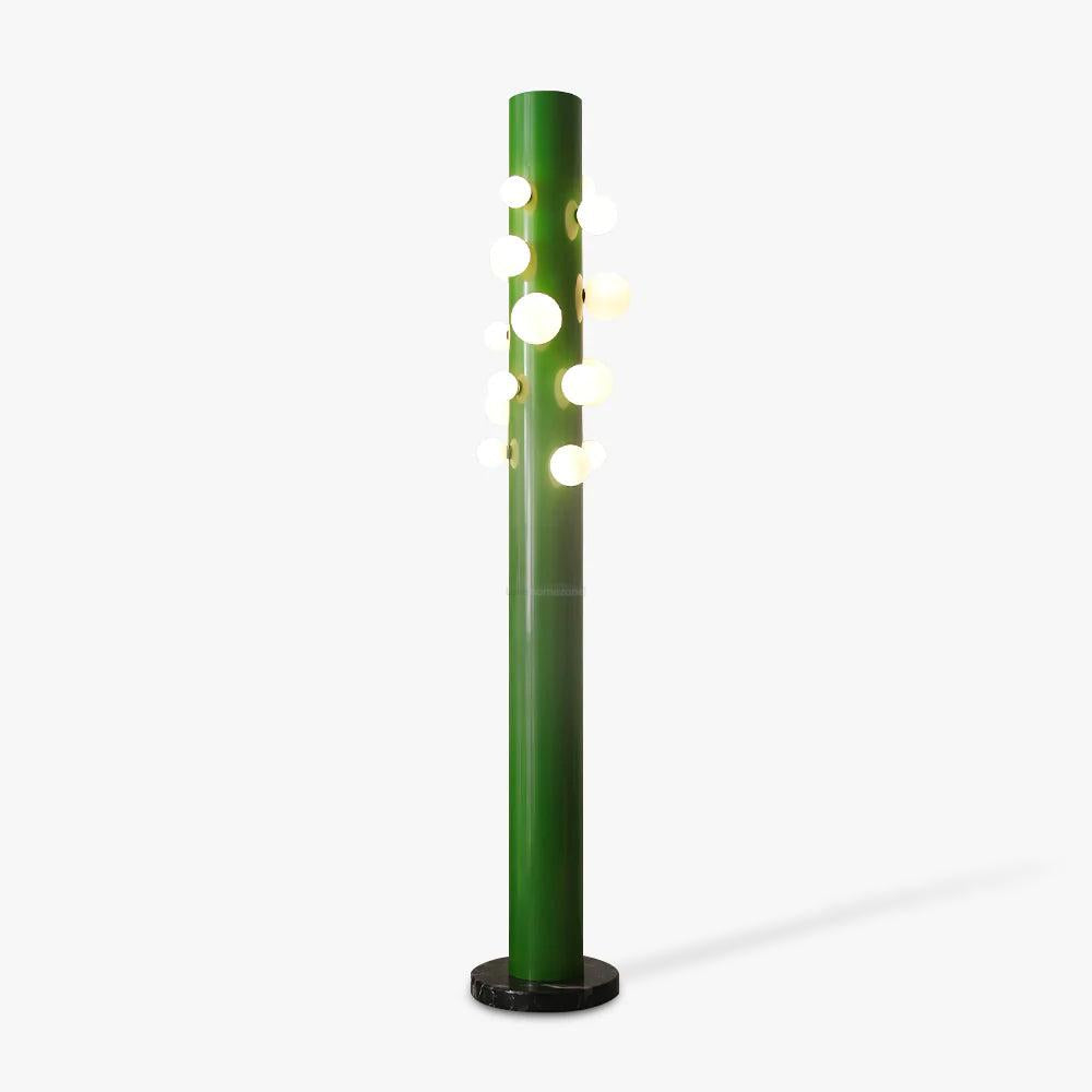 Green Apes Floor Lamp ∅ 11.8″ - Pillar-1-Luxehomezone