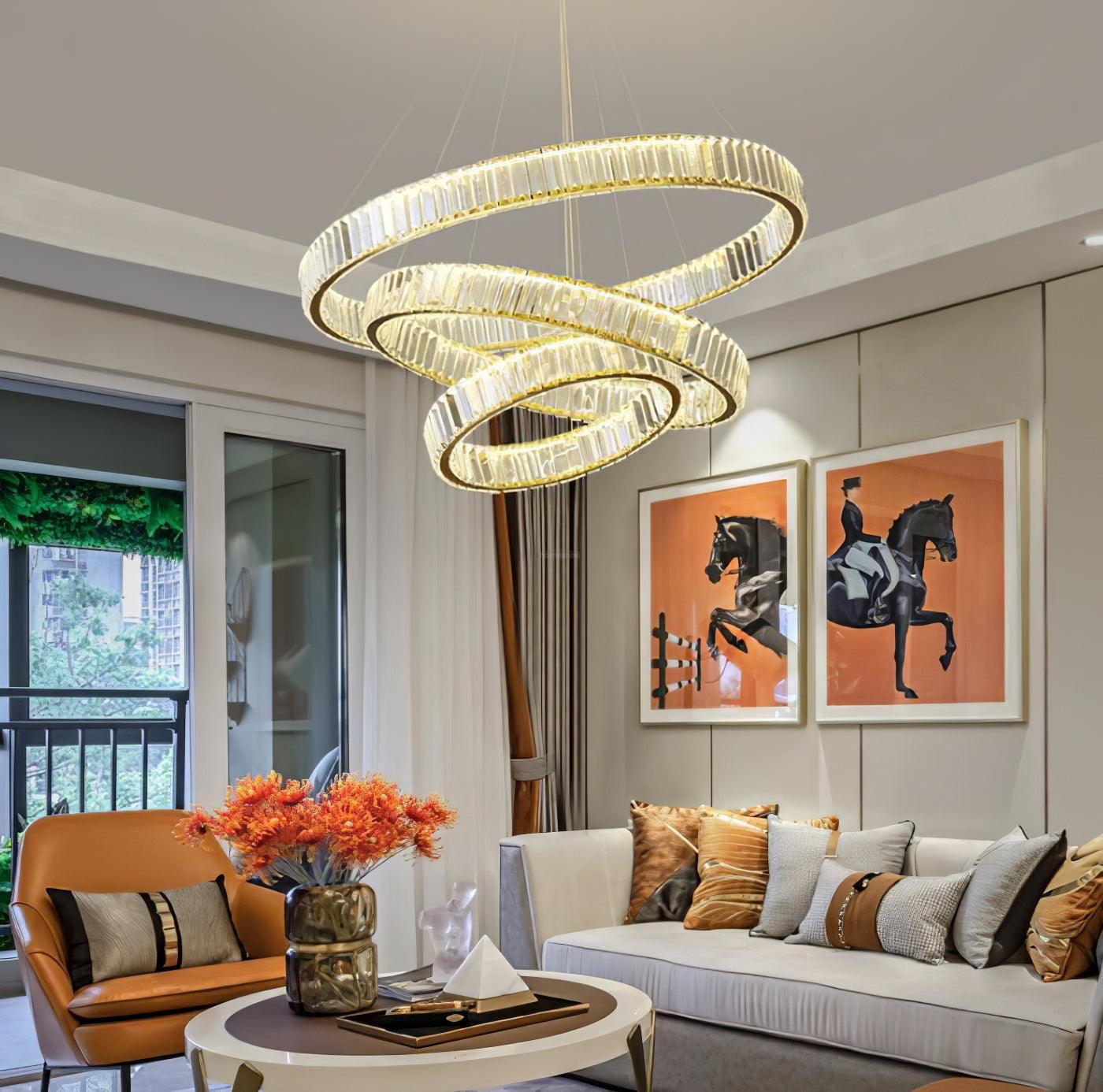 Bertolda Chandeliers ∅ 15.7″ - Crystals-1-Luxehomezone