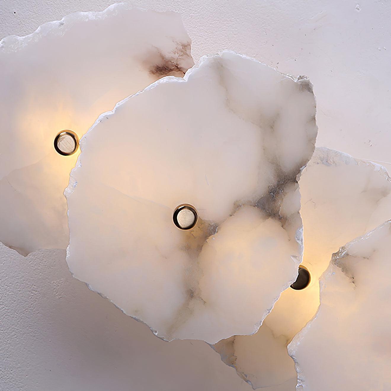Petra Wall Sconce Alabaster - Alabaster, Alabaster Wall Lamp-1-Luxehomezone