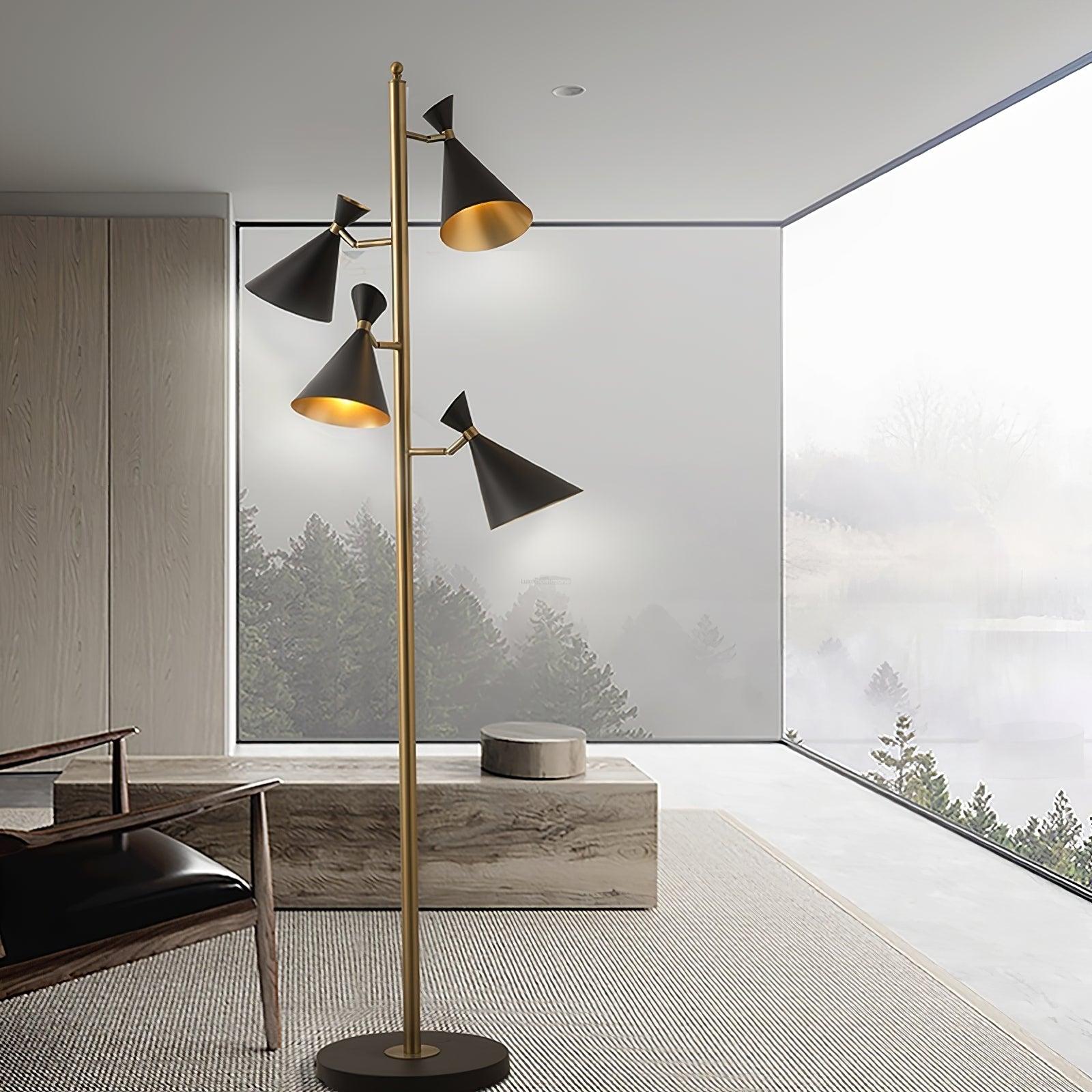 Stilnovo Adjustable Floor Lamp ∅ 23.6″ - Geometry-1-Luxehomezone