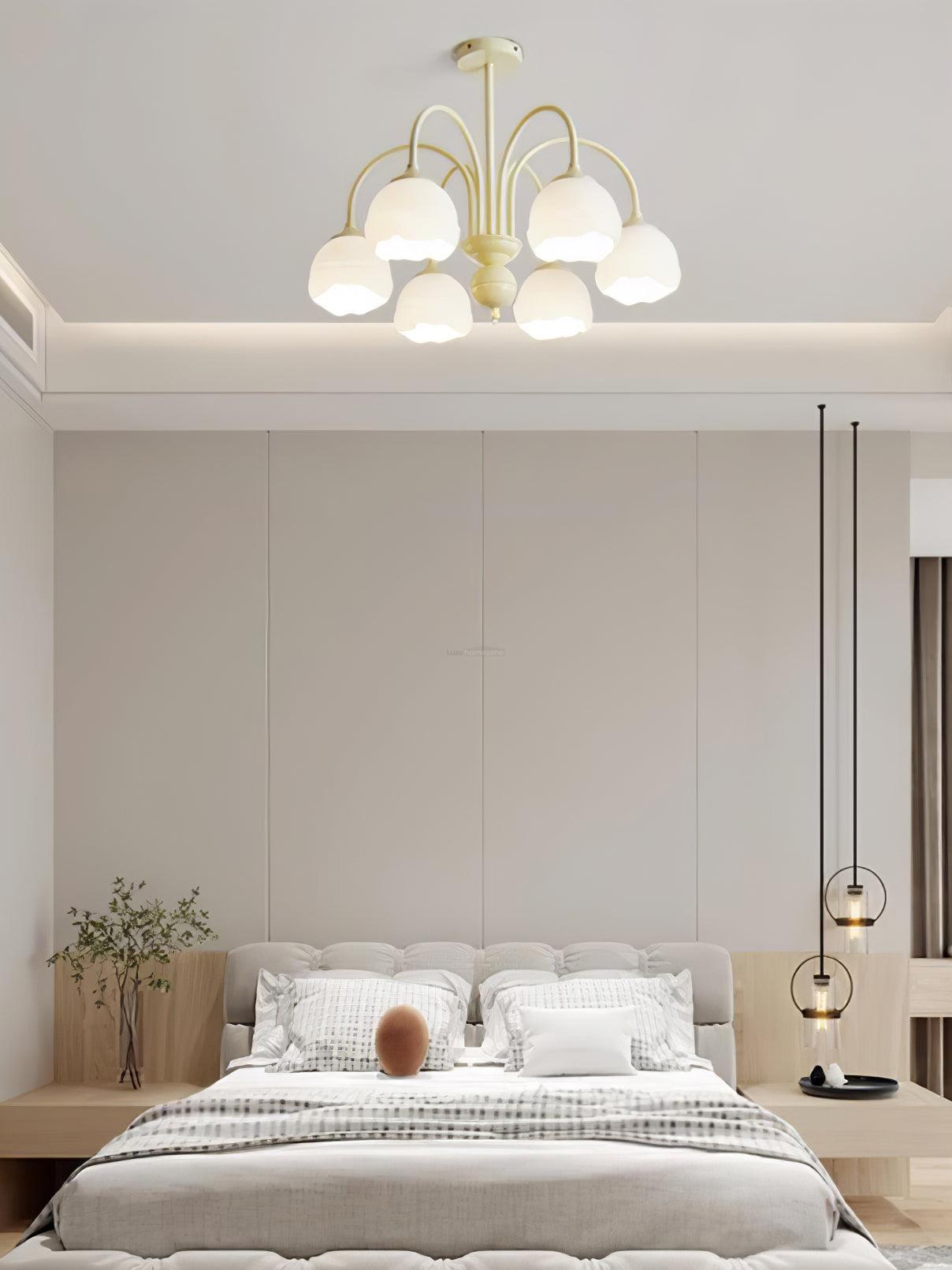 Creamy Chandelier with 5/6/8 heads - Zahara-1-Luxehomezone