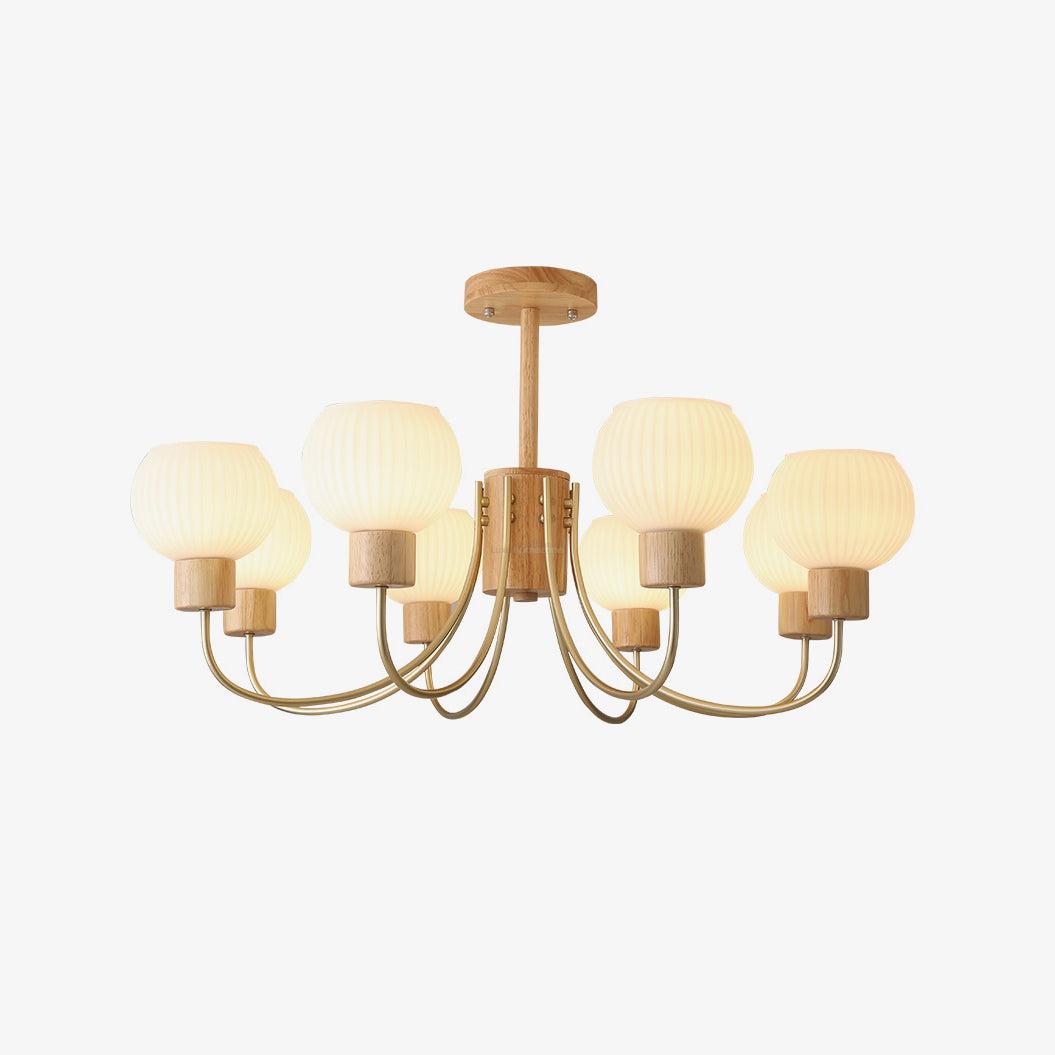 Donnelly Wooden Chandelier with6/8 heads - Luxehomezone