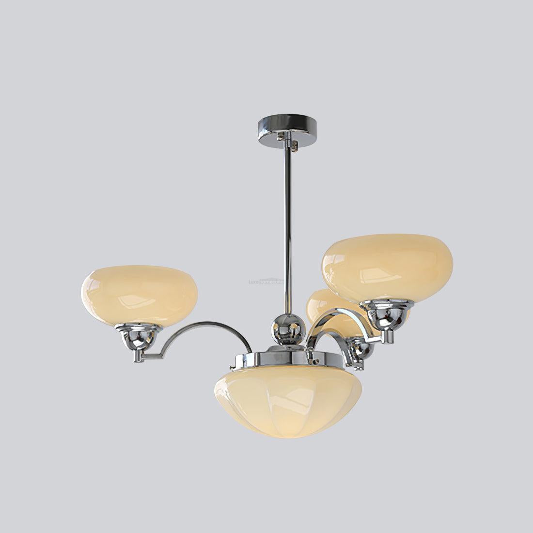 Warre Chandelier ∅ 26.5″ - Bend, Marshmallow Chandelier-1-Luxehomezone