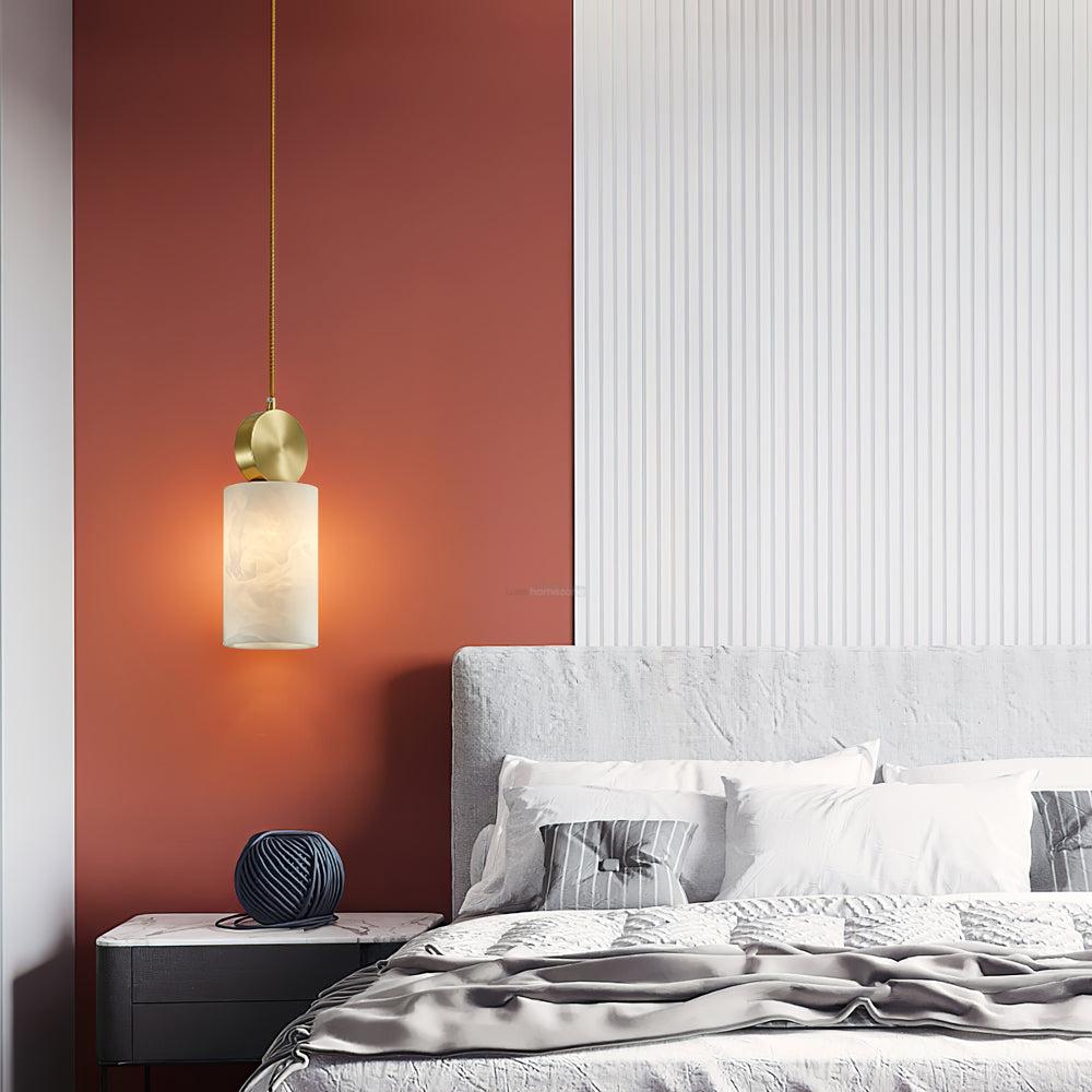 Etruscan Alabaster Marble Pendant Light - Alabaster, Alabaster Pendant-1-Luxehomezone