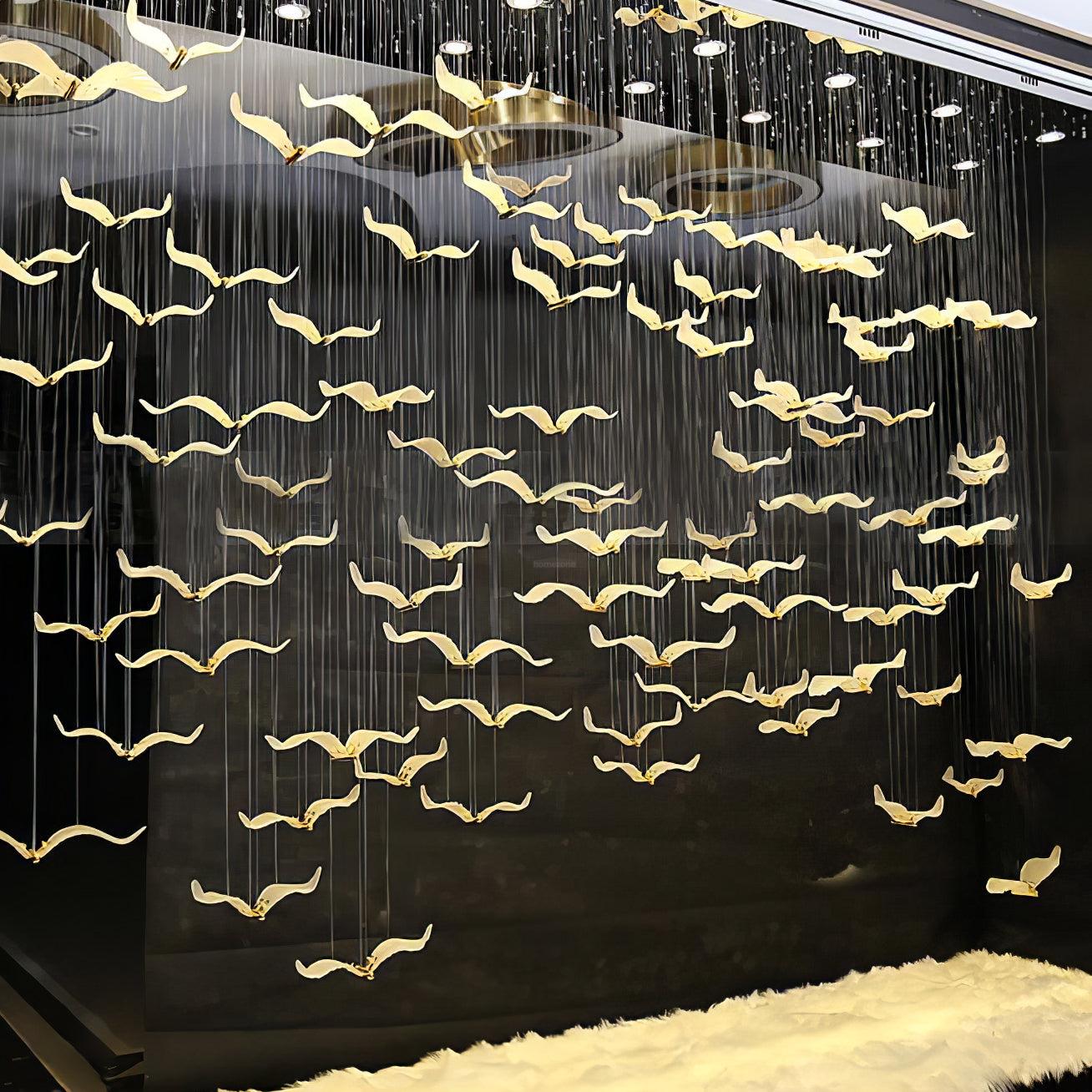 Large Seagull Chandelier with 1/3/5/7/9/11/12/18 heads - Bird-1-Luxehomezone