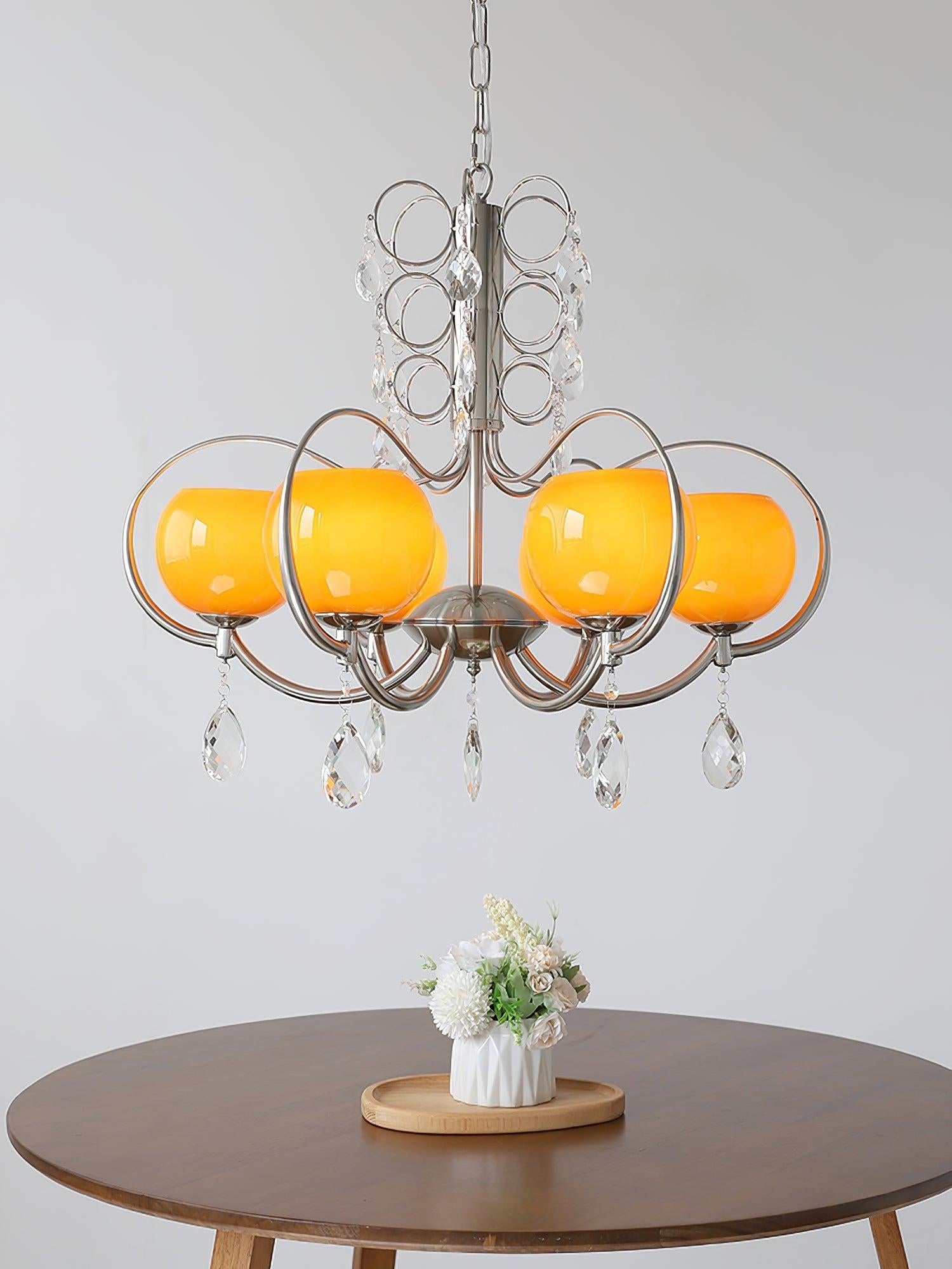Doria Crystal Chandelier with 6/8/10 heads - Luxehomezone