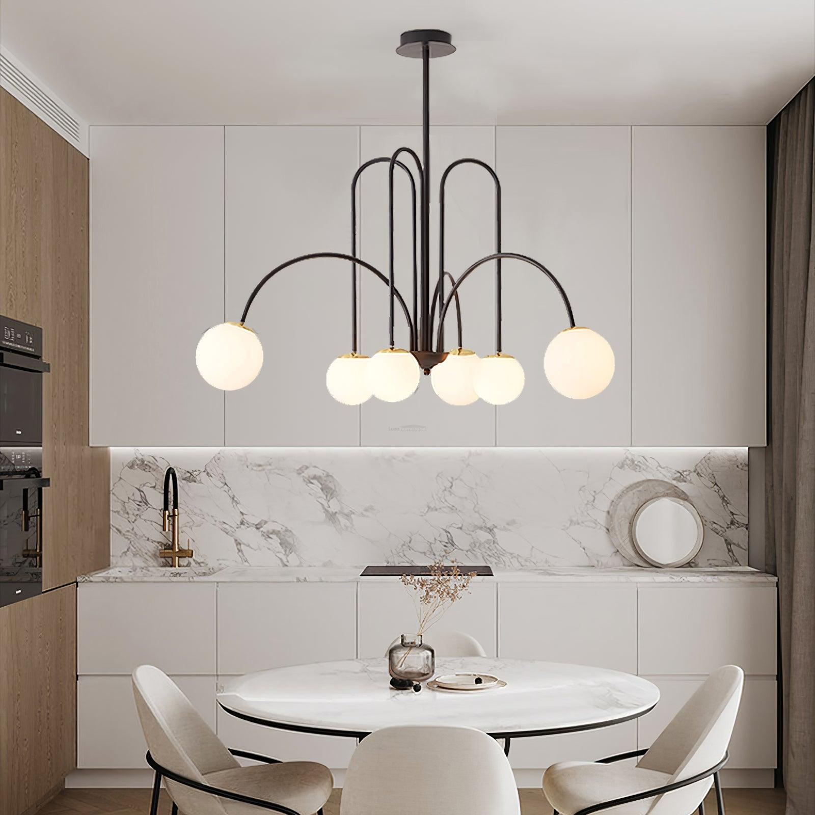 Delaney Chandelier with 6/8 heads - Bend-1-Luxehomezone