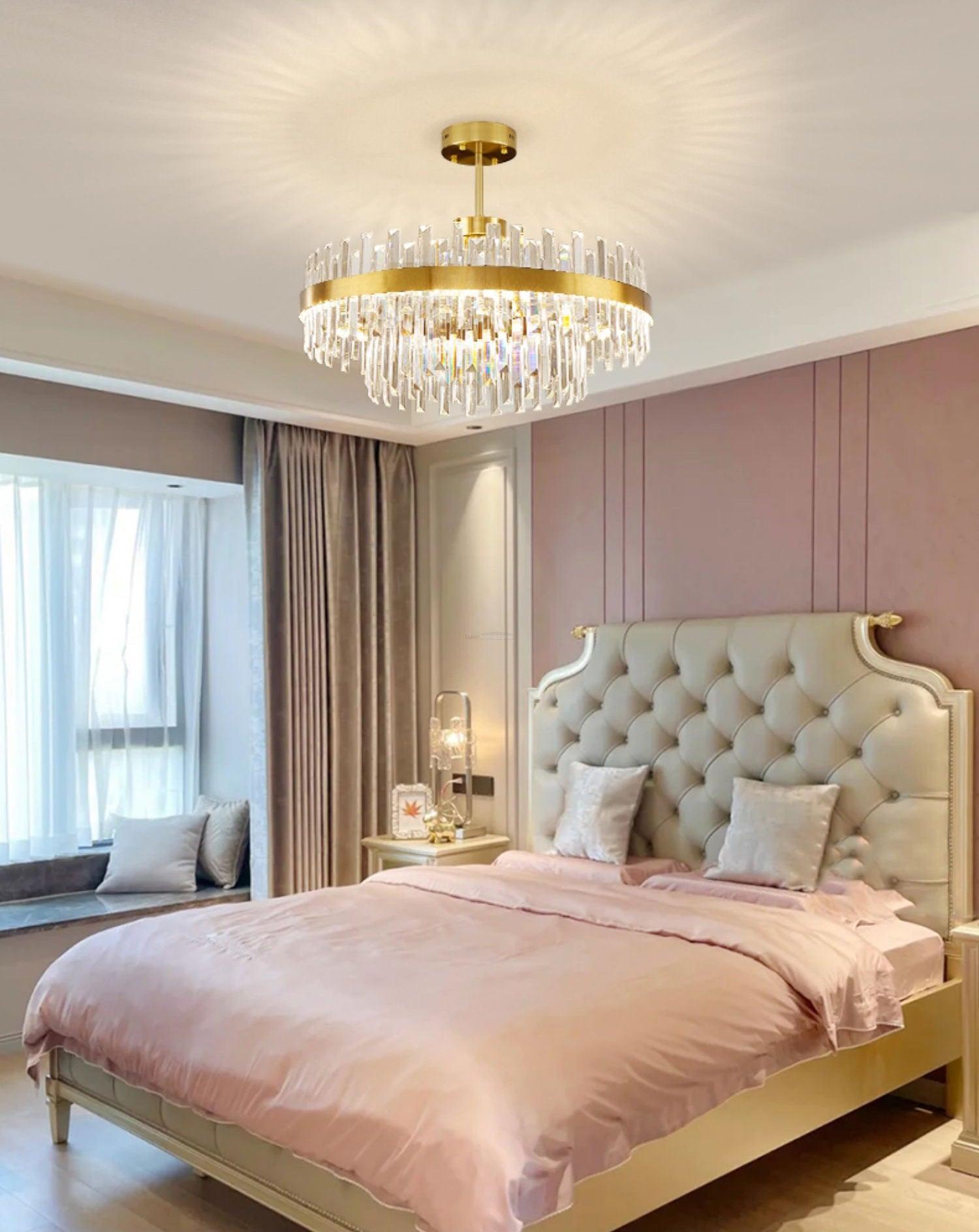 Drum Glass Chandelier  ∅ 23.6″~39.4'' - Luxehomezone