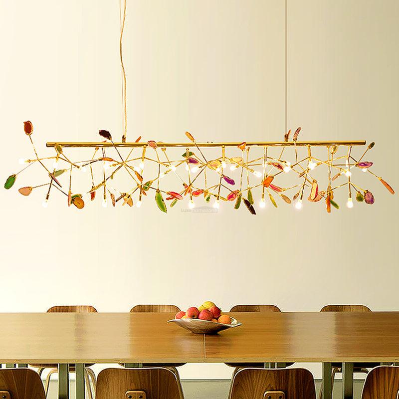 Agate Flake Chandelier with 4/12/16/20 heads - Branch-1-Luxehomezone