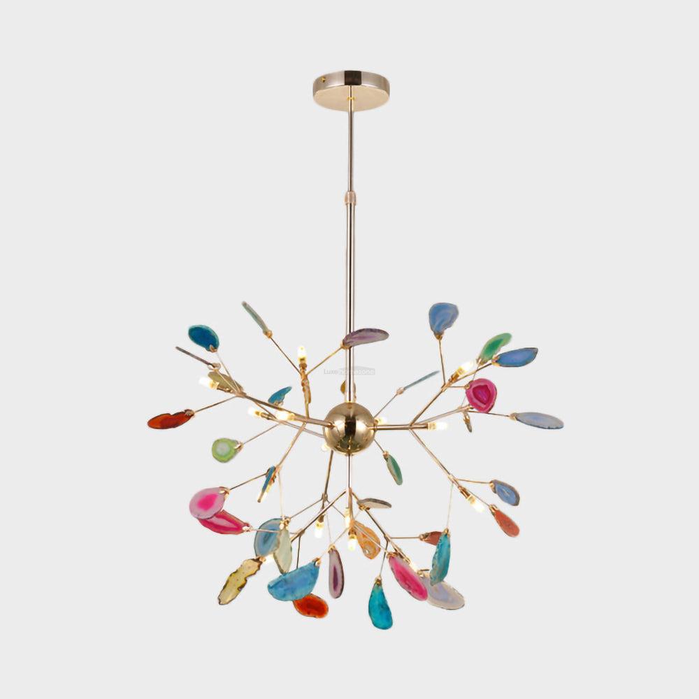 Agate Flake Chandelier with 4/12/16/20 heads - Branch-1-Luxehomezone