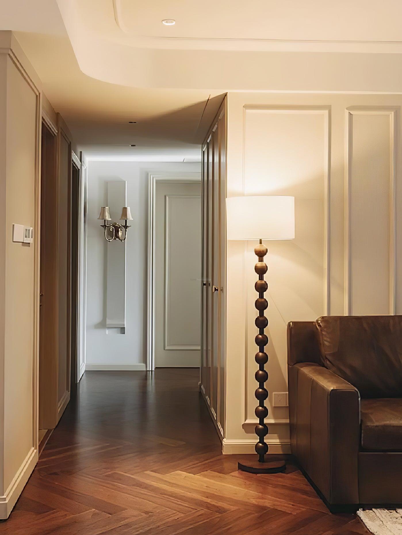 Hugo Barbell Floor Lamp  ∅ 15.7″ - Luxehomezone