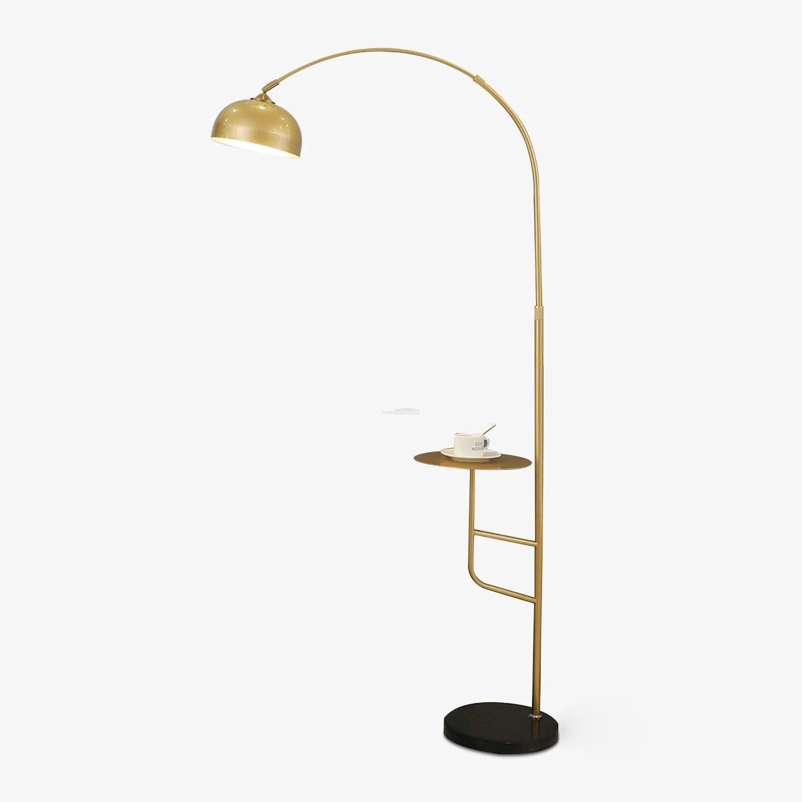 Arc Bell Floor Lamp  ∅ 11″ - Bent-1-Luxehomezone