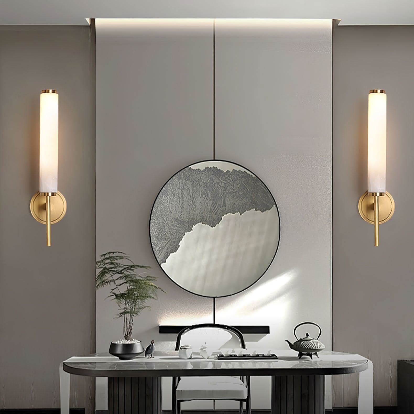 Brindisi Alabaster Wall Sconce - Luxehomezone