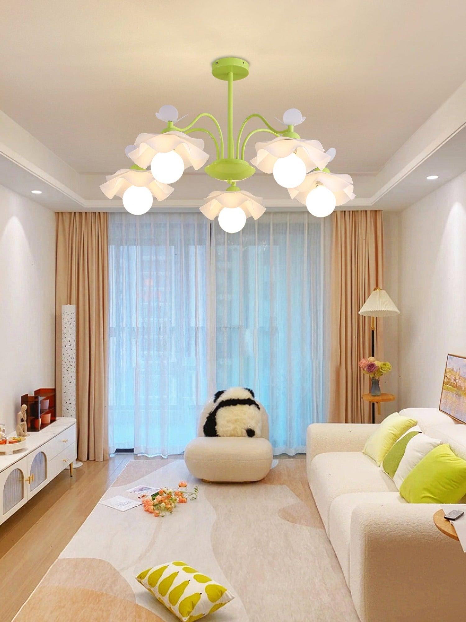 Murano Acrylic Chandelier with 3/5/8 heads - Zahara-1-Luxehomezone