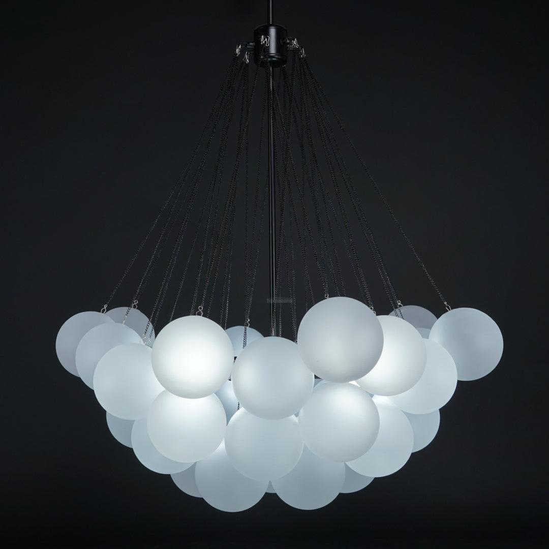 Glass Bubble Chandelier - Bend, chandeliers-1-Luxehomezone