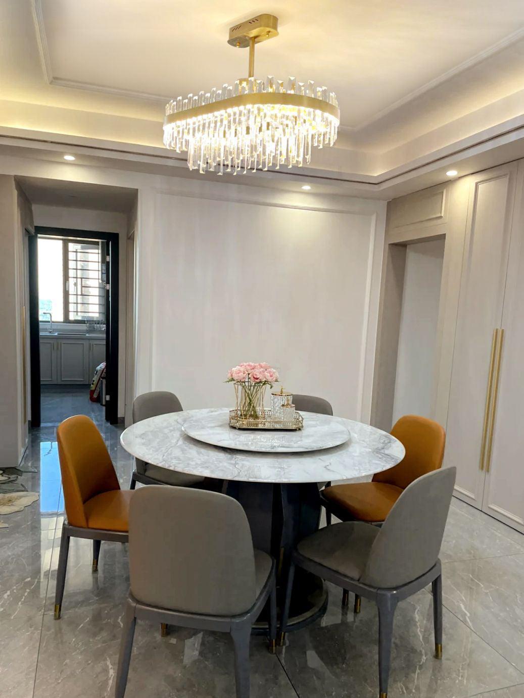 Drum Glass Chandelier  ∅ 23.6″~39.4'' - Luxehomezone