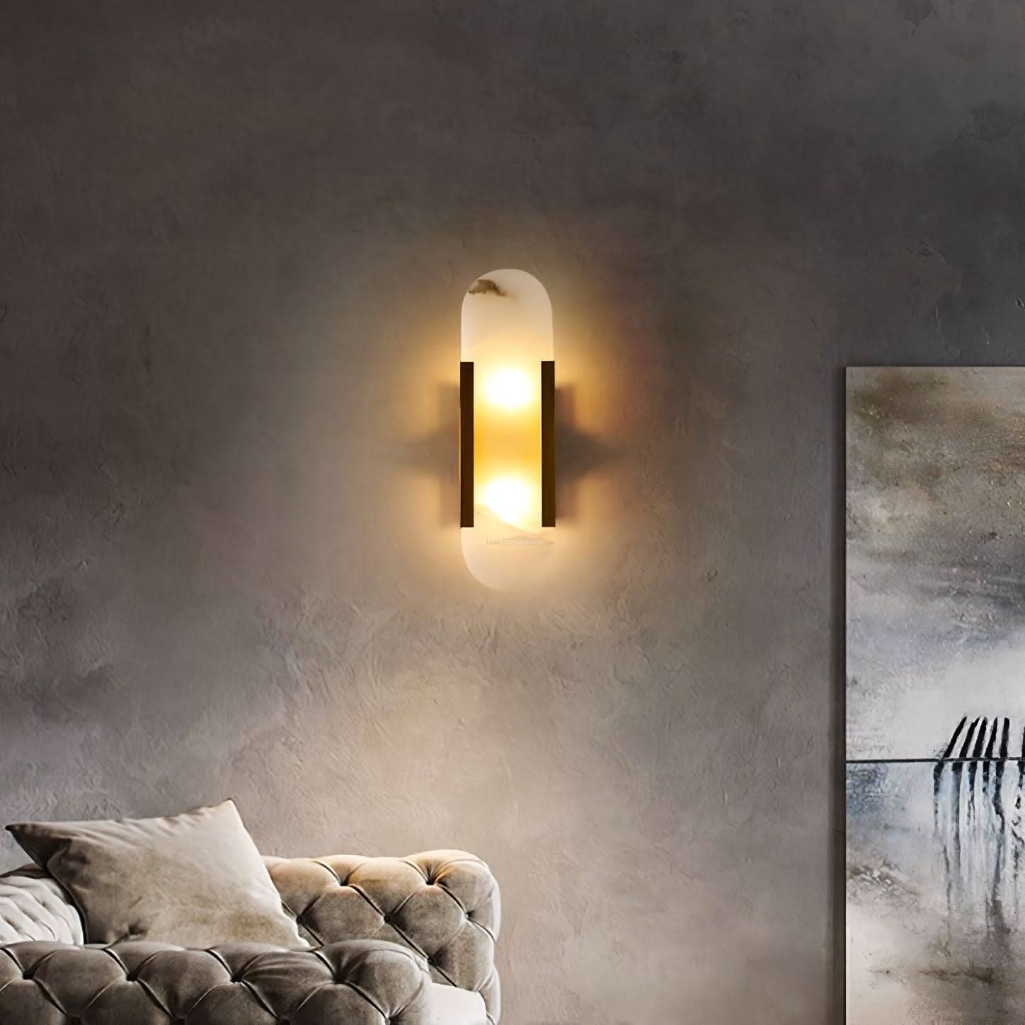 Melange Alabaster Wall Lamp - Luxehomezone