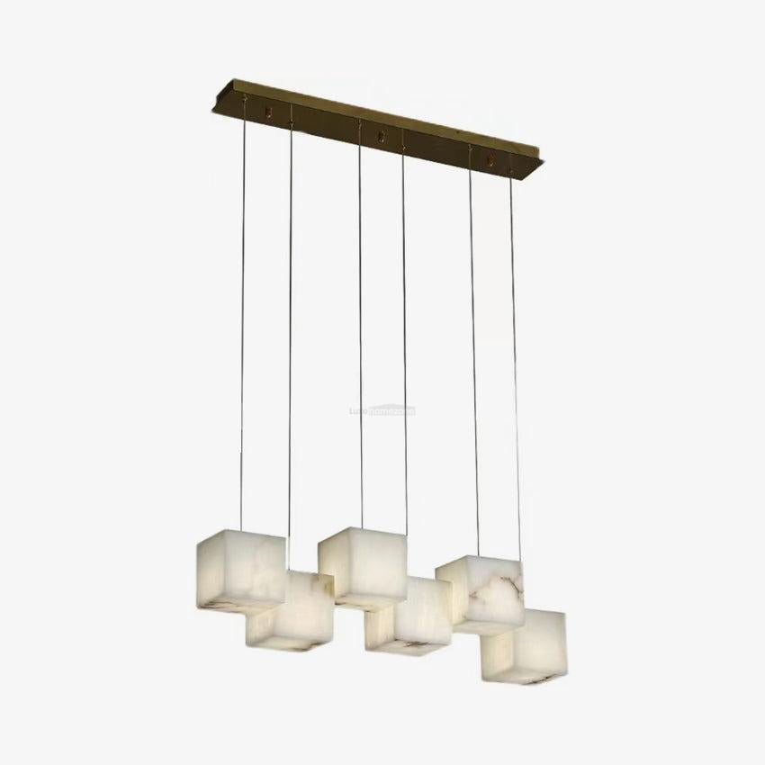 Alabaster Box Linear Chandelier - Luxehomezone