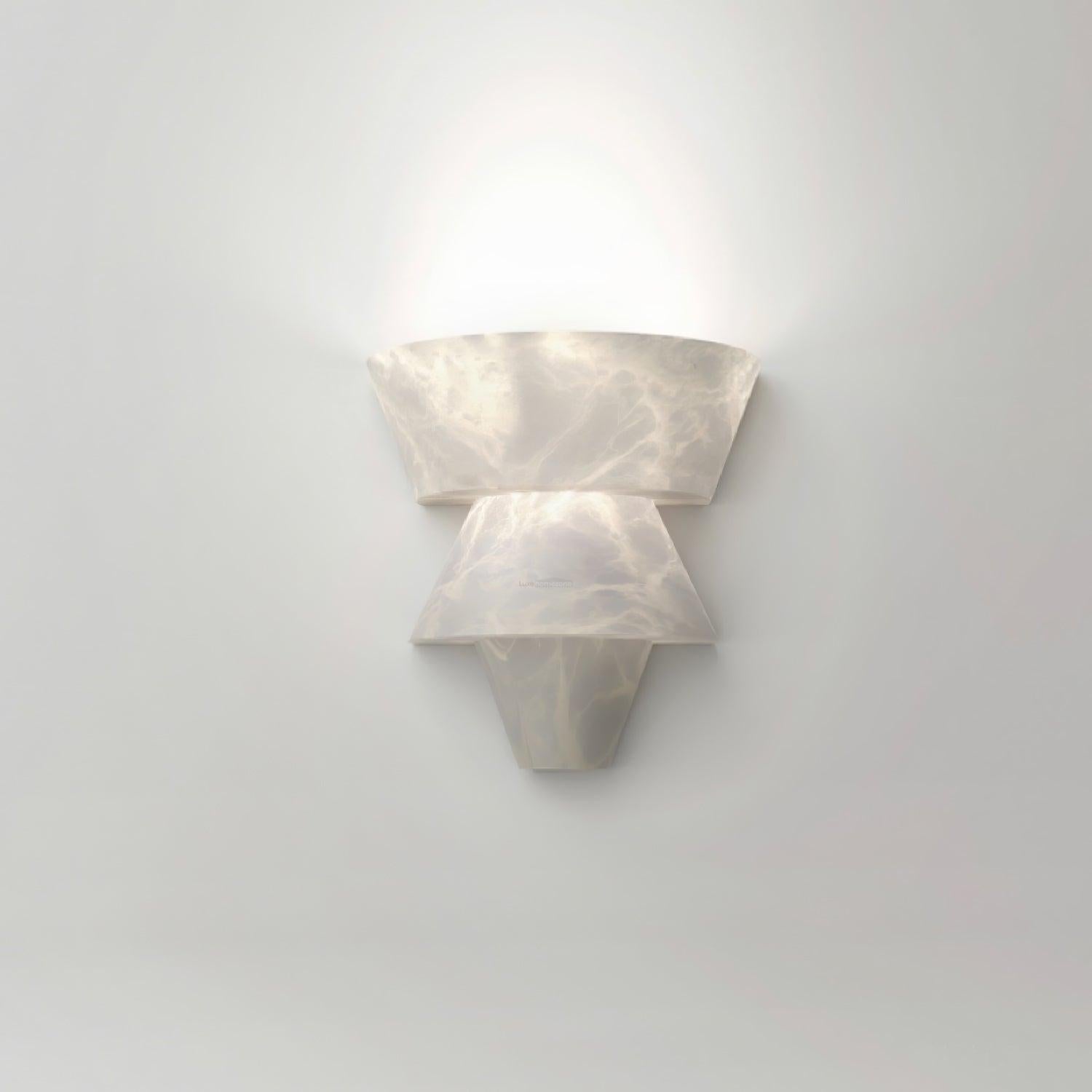 Laboratory Wall Sconce - Alabaster, Alabaster Wall Lamp-1-Luxehomezone